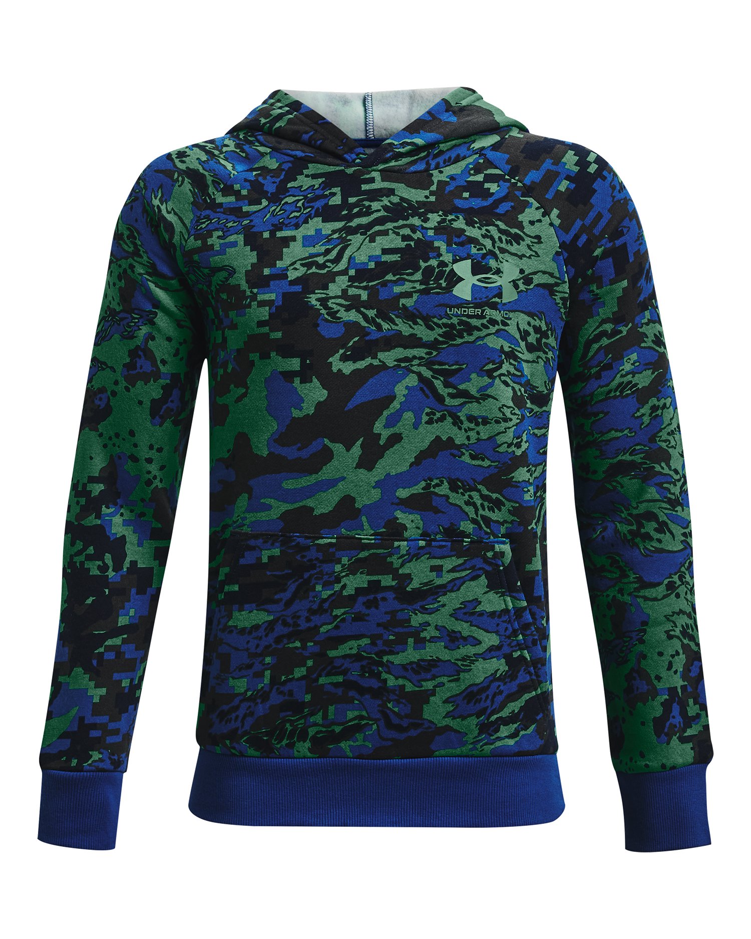 UA Rival Fleece ABC Camo Boys' Hoodie, custom hoodie or sweatshirt with logo imprint 8