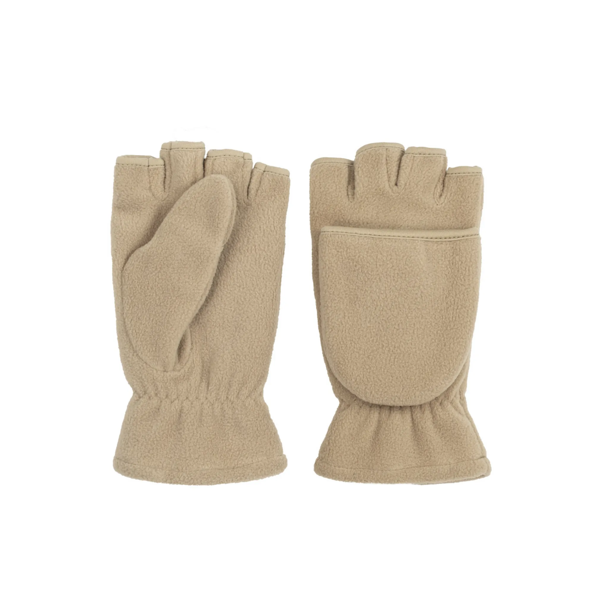 Fingerless Double - Layer Polar Fleece Flip Top Gloves" 4