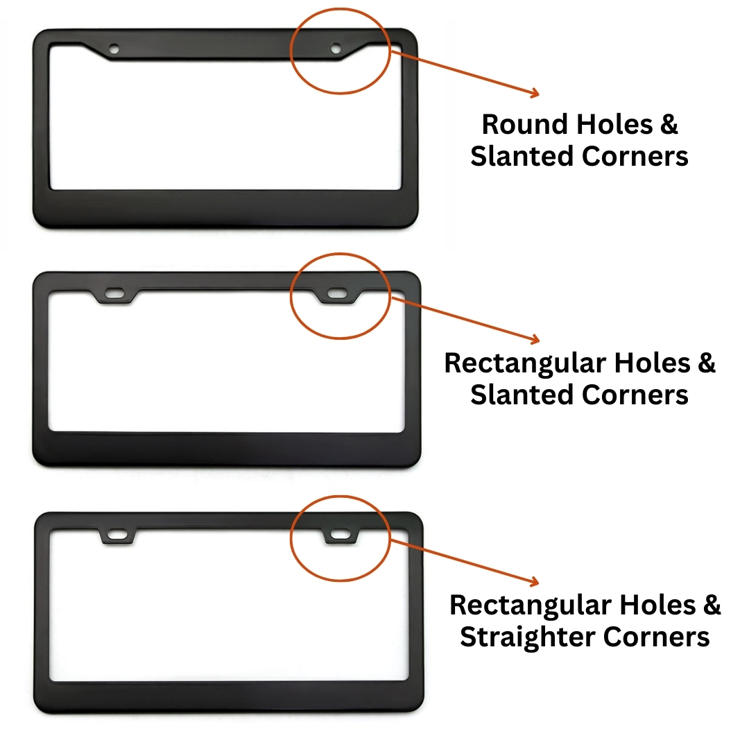Stainless Steel License Plate Frame - Custom Shape Available 11