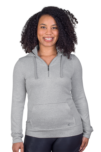 Greg Norman Women's Lab 1/4-Zip Hoodie, custom hoodie or sweatshirt with logo imprint 23