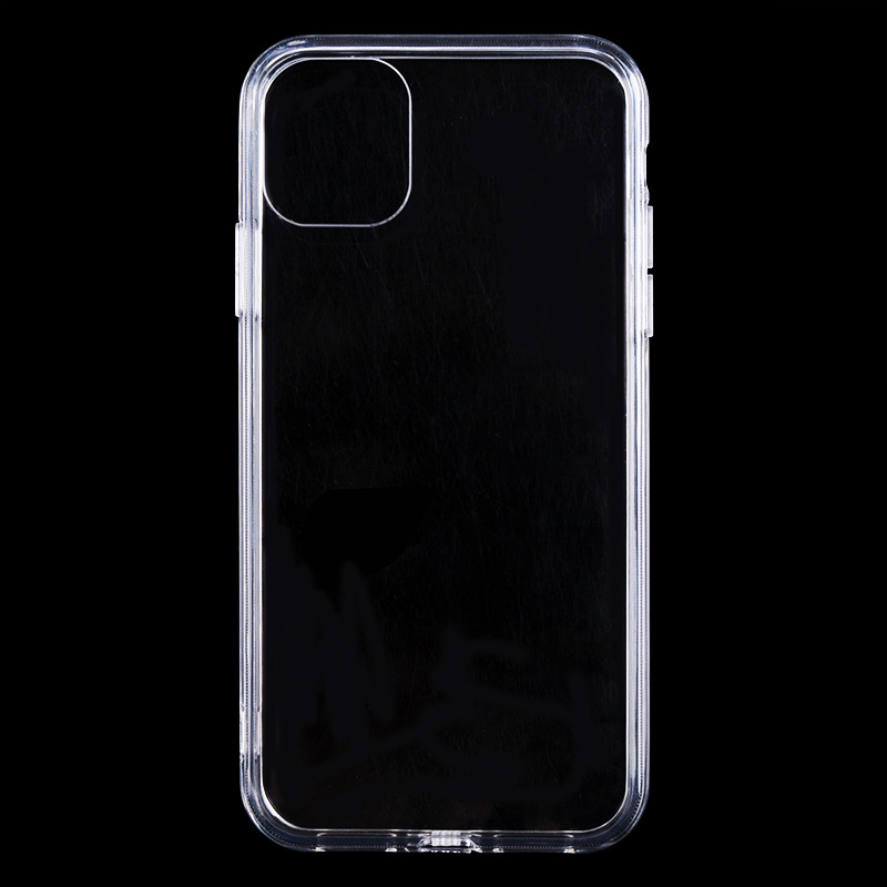 iPhone 11 Pro Max Clear Hard Shell Case w/TPU Bumpers 3