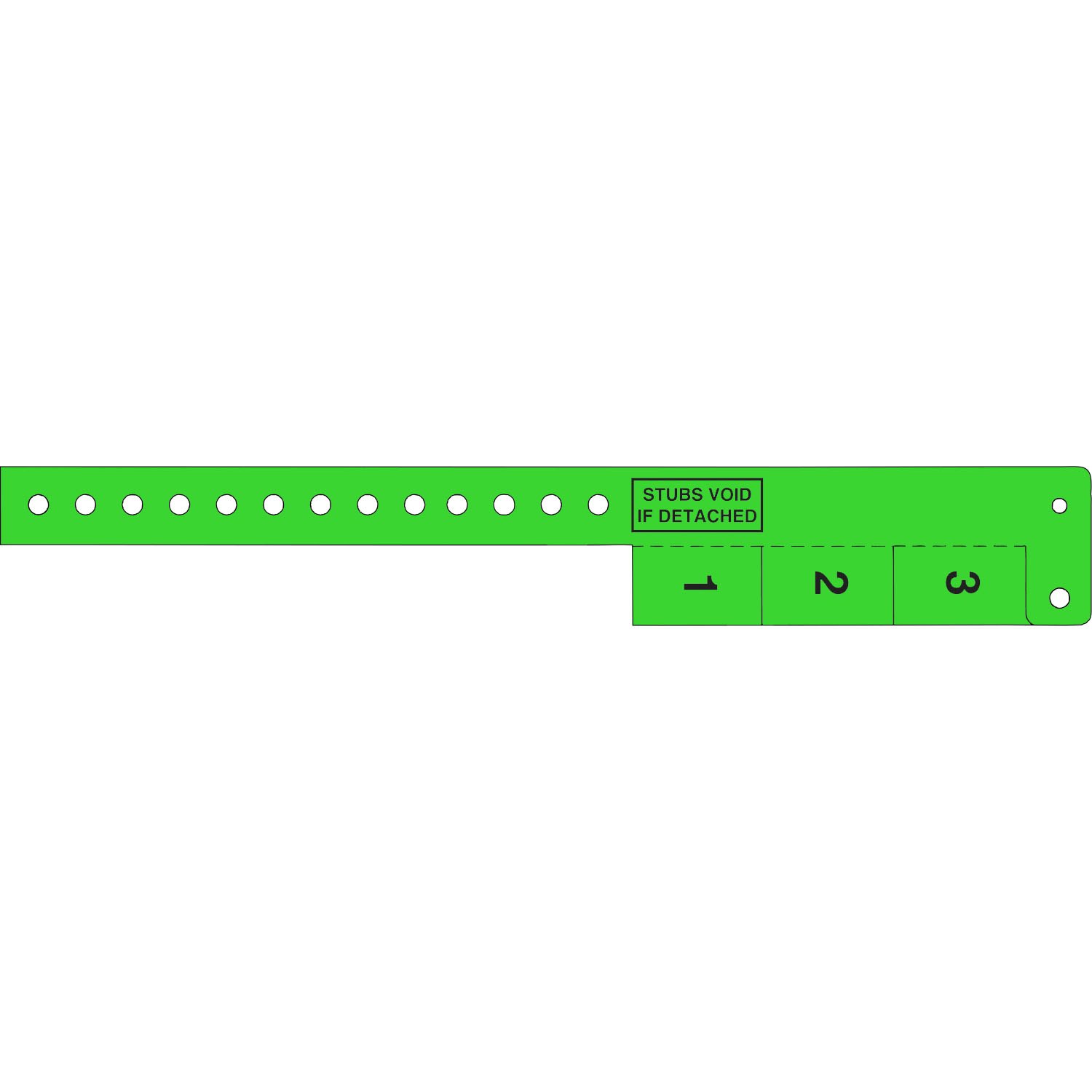 Multi-Tab Vinyl Wristband with 3 Tabs 1