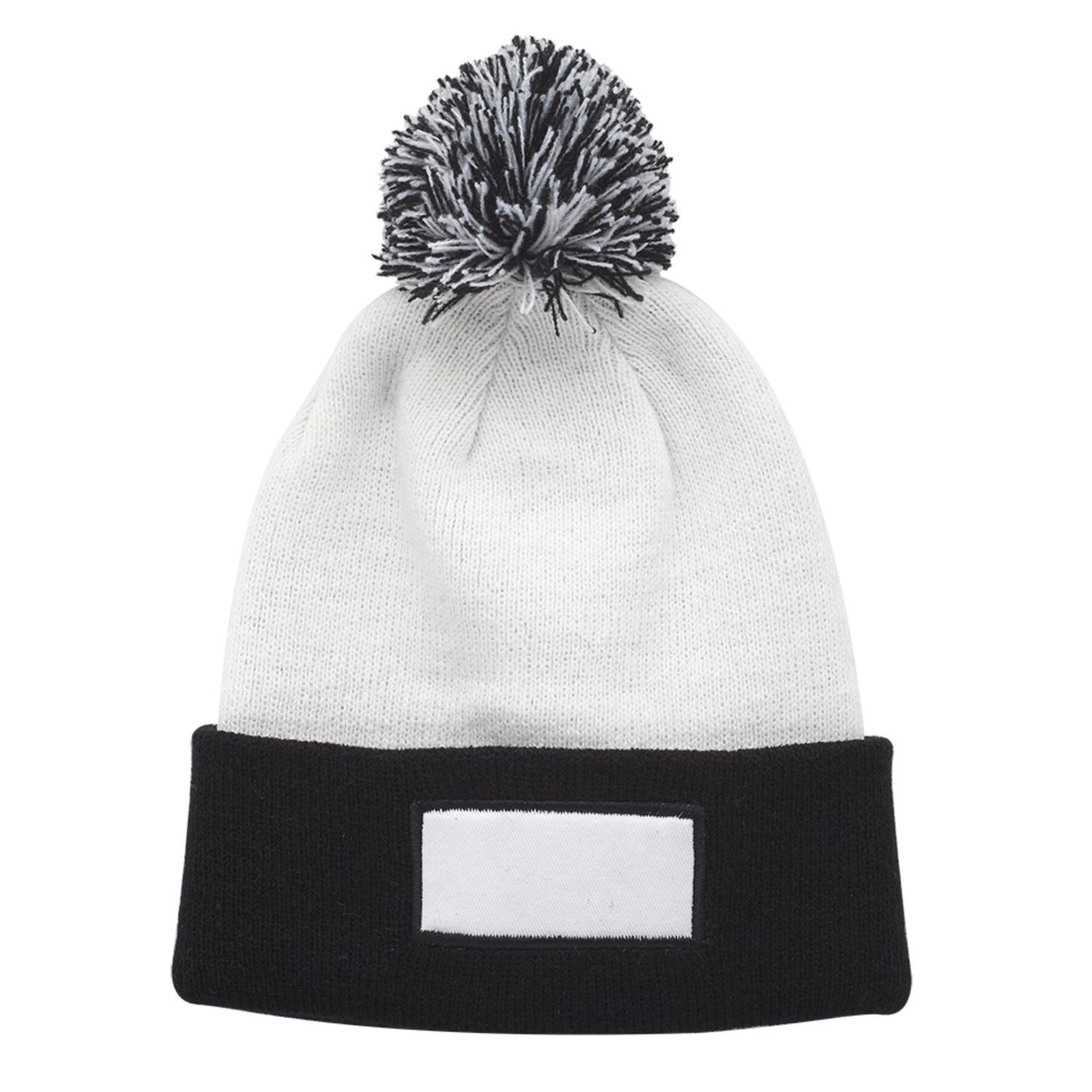 Fuji Beanie w/ Custom Printed Two-Tone Pom Pom Beanies