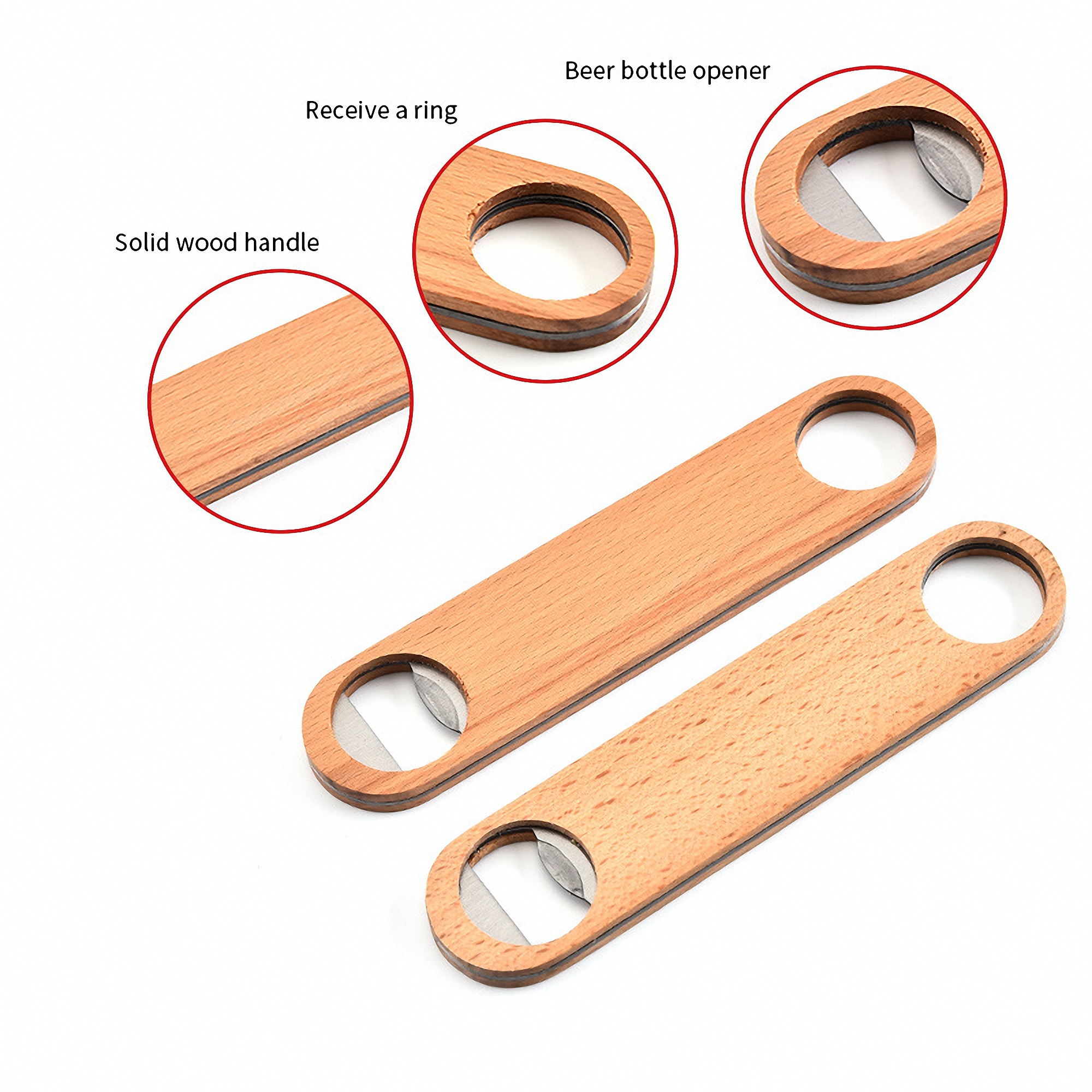 Wooden Handle Beer Bottle Opener 1