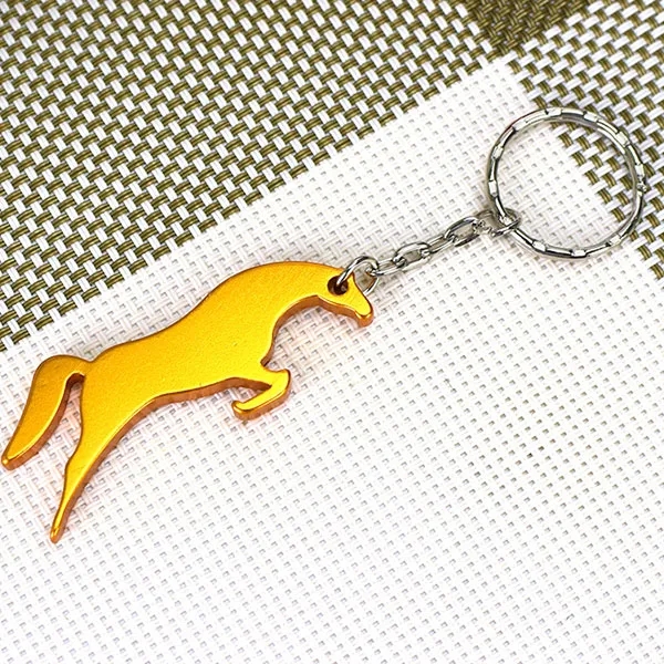 Horse Shape Bottle Opener Keychains 3