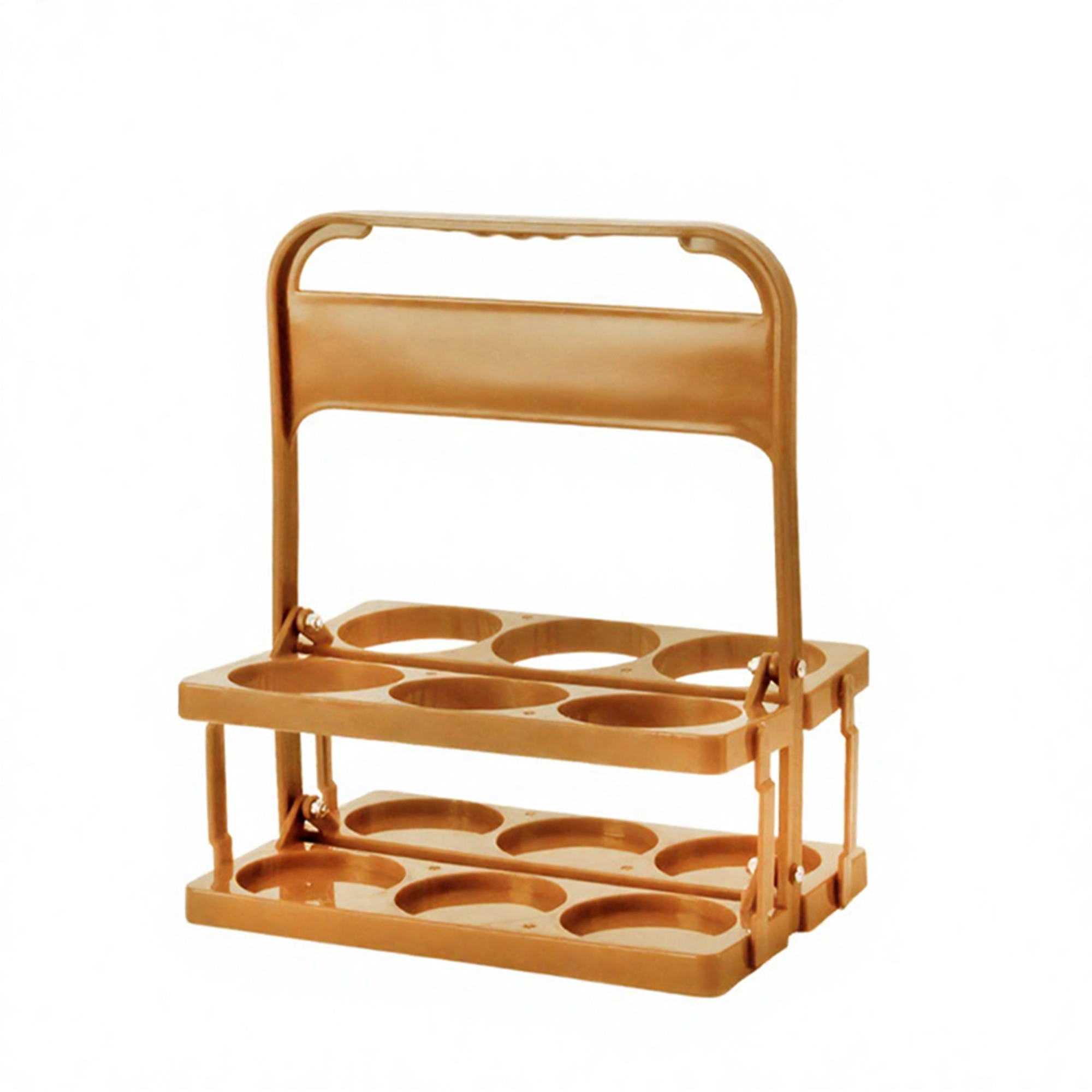 Foldable Six Slot Drink Carrier 10.2" x 7" x 12.2" 5
