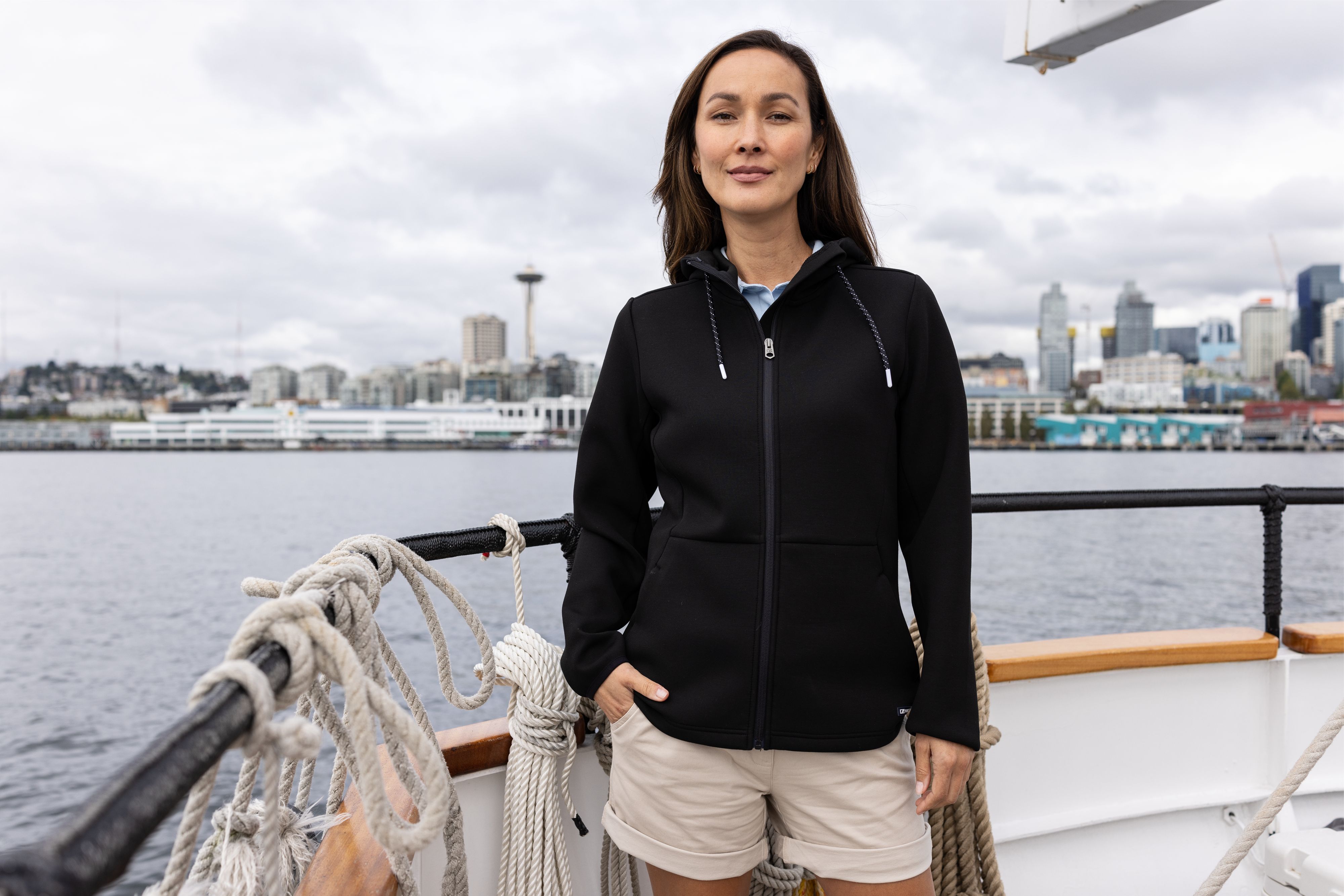 Roam Epic Comfort Recycled Womens Full Zip Hooded Jacket