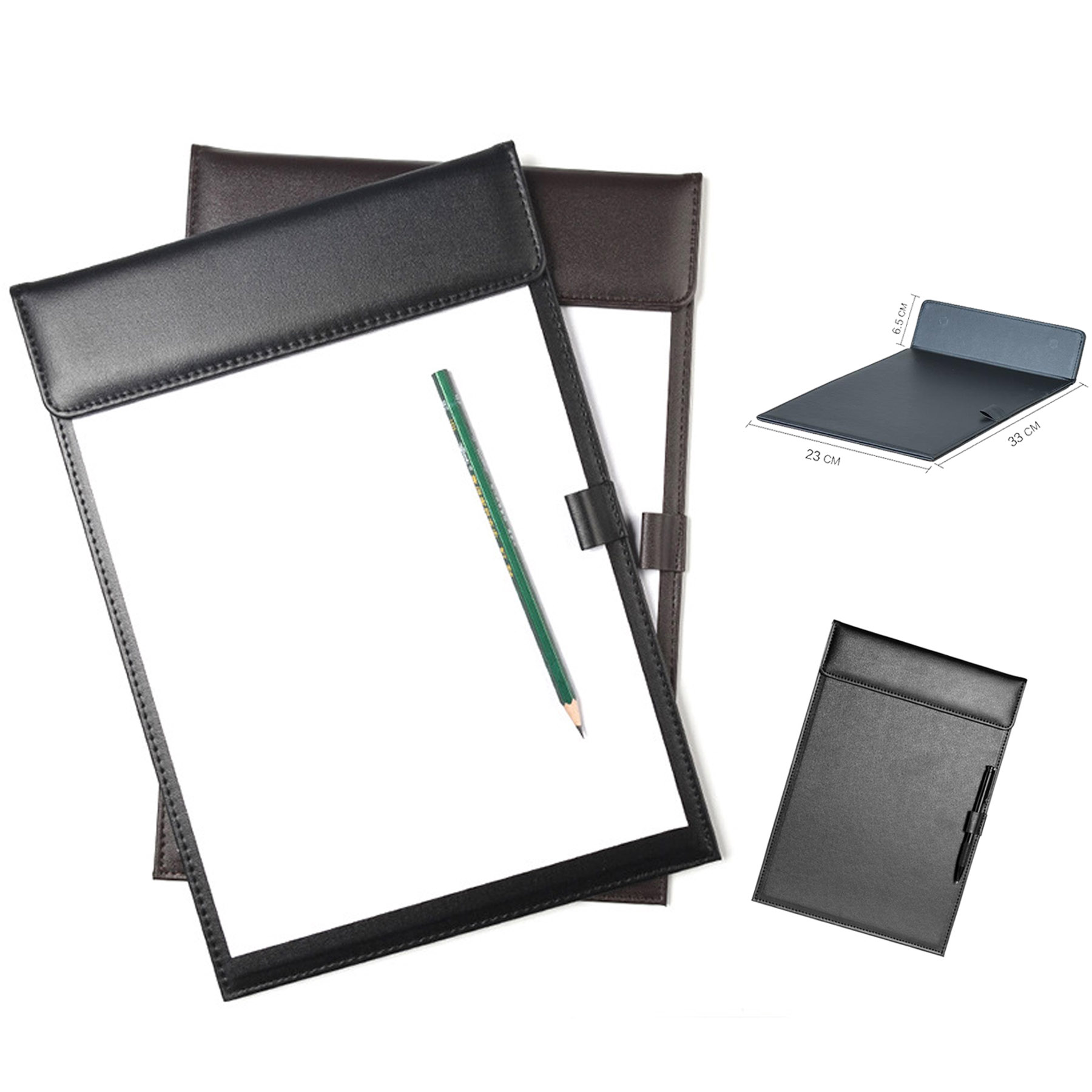 A4 Leather Magnetic Clipboard 1