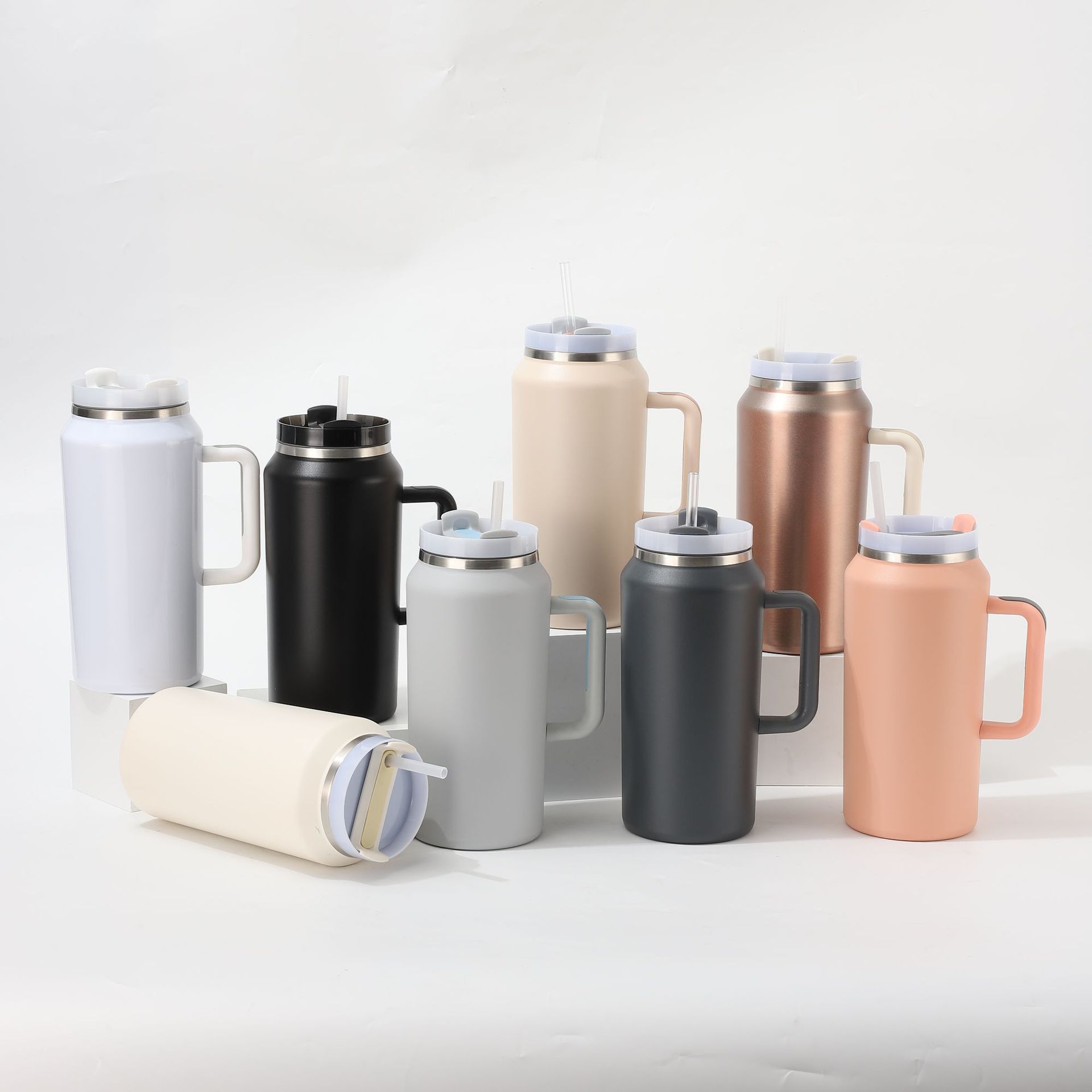 64oz Stainless Steel Thermos Mug 1