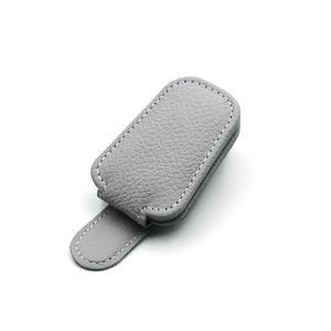 Triangle PU Leather Glasses Storage Clip With Magnetic Suction 9