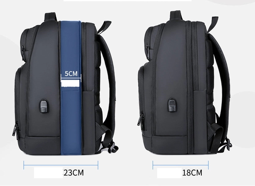 Customed Expandable Backpacks with USB Charging Port 7