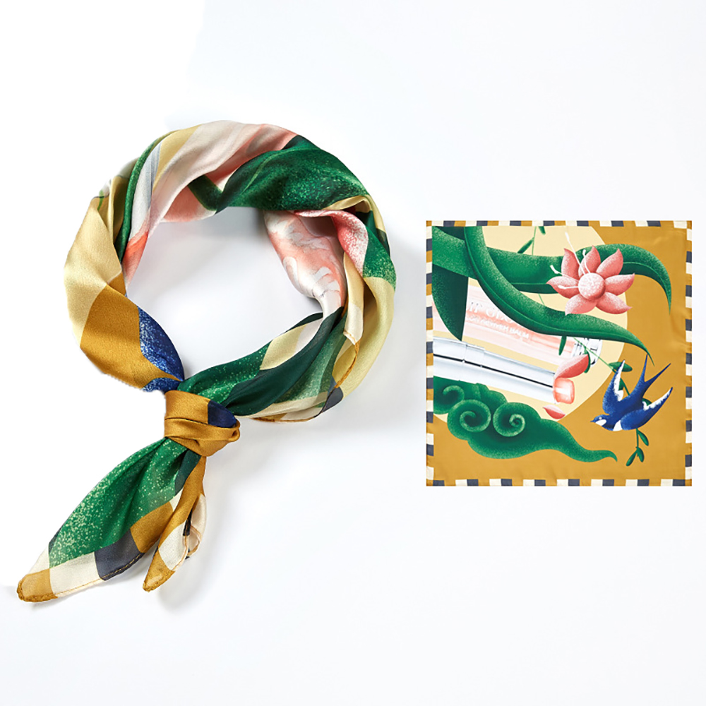 53x53cm Women Satin Silk Scarf Kerchief 6