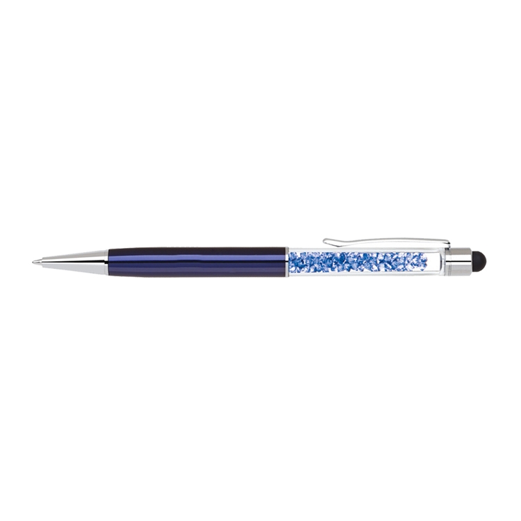 Brass stylus pen with matching crystals and barrel colors 9