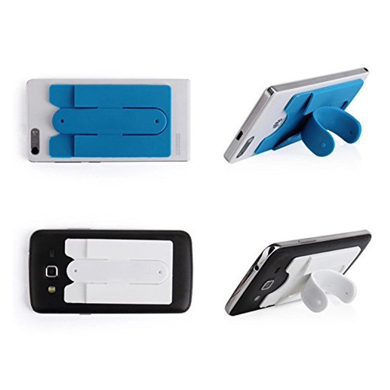 Silicone Phone Card Money Clip Stand Wallet Quik Snap 6
