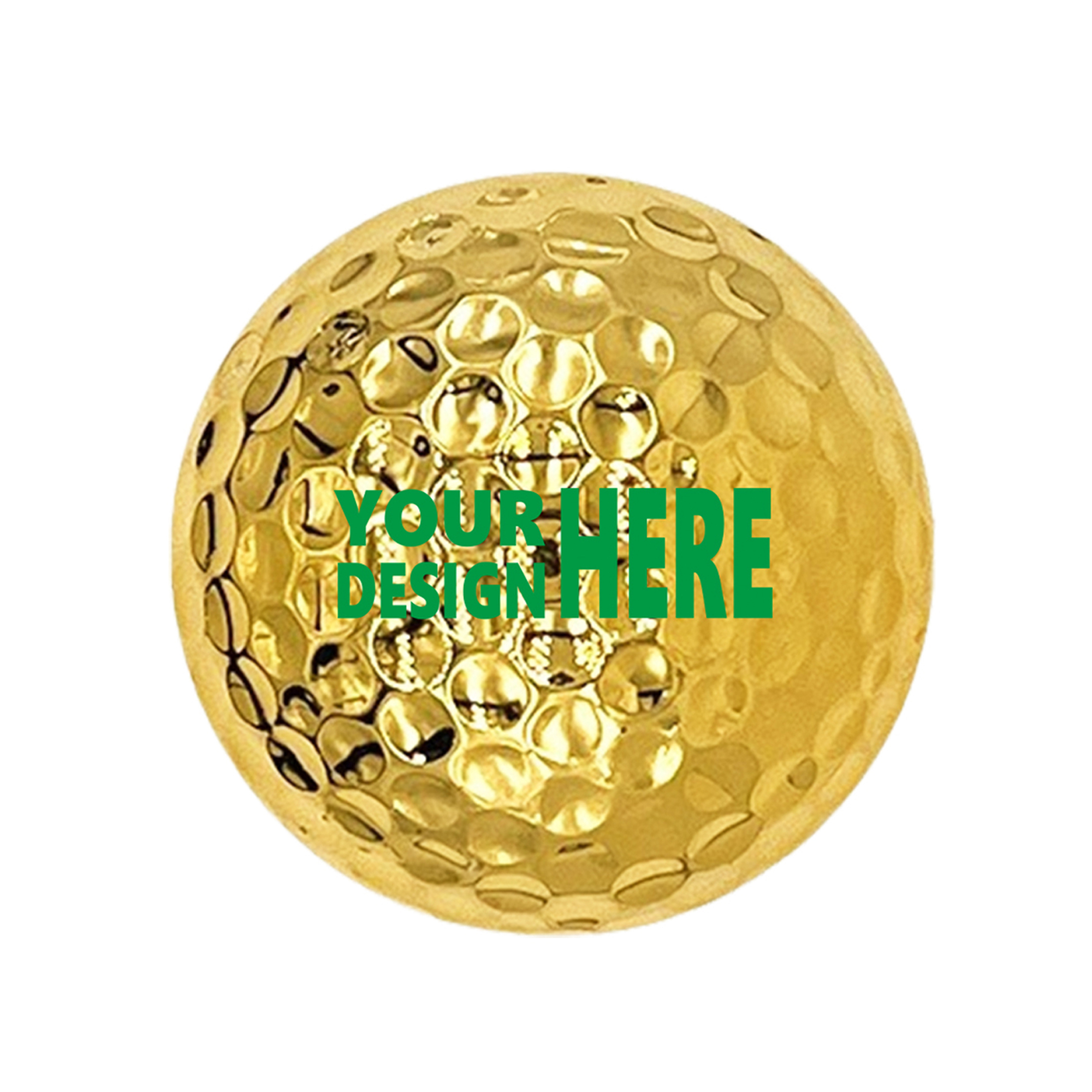 MOQ50 Gold Plated Golf Ball for Corporate Gifts and Display 1