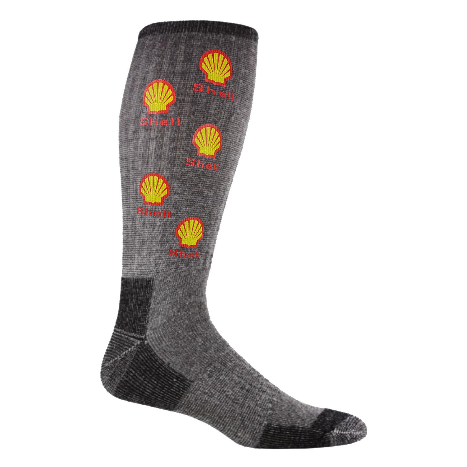 Merino Wool Blend Boot Socks with Oversized DTF 2