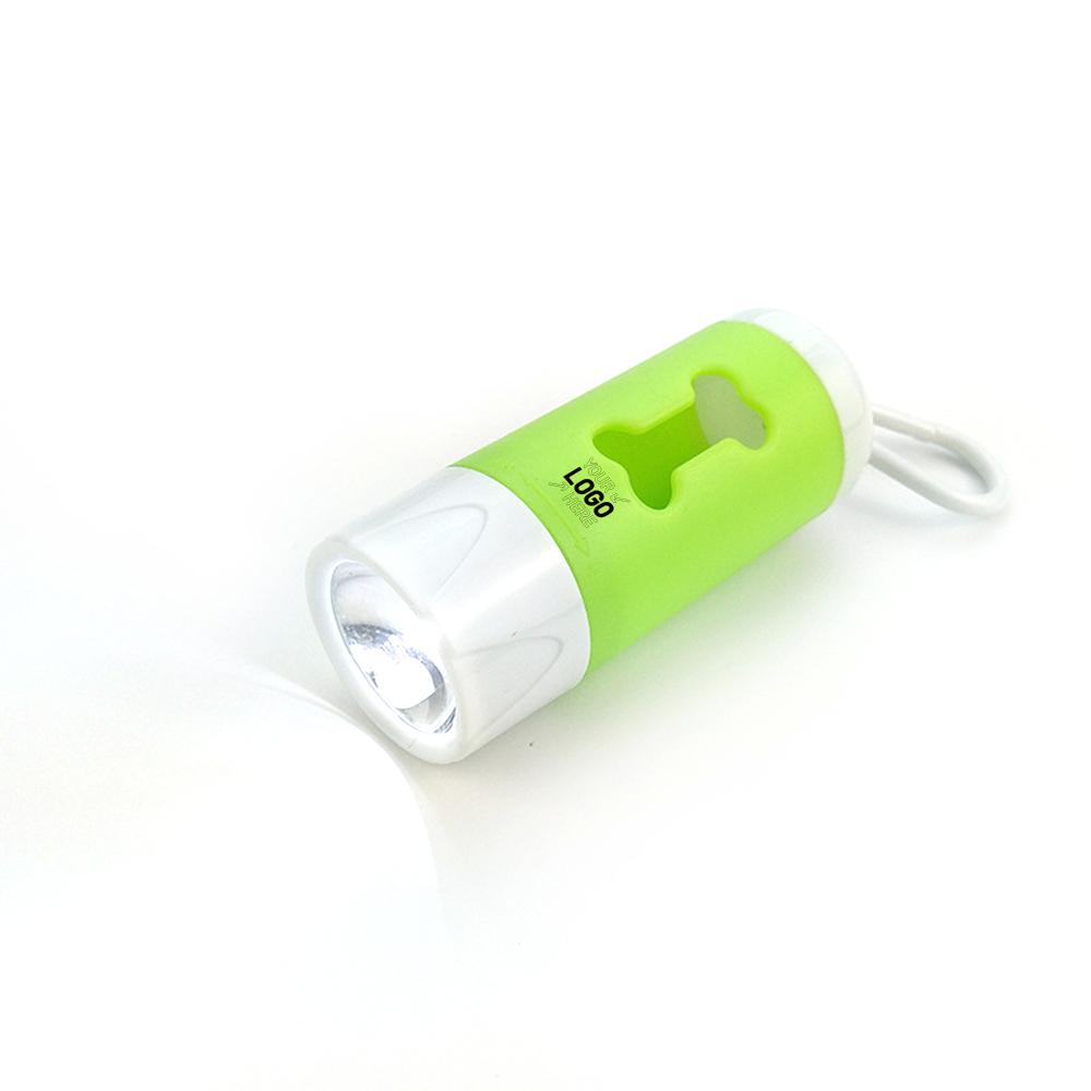 Pet Waste Bag with Keychain Flashlight