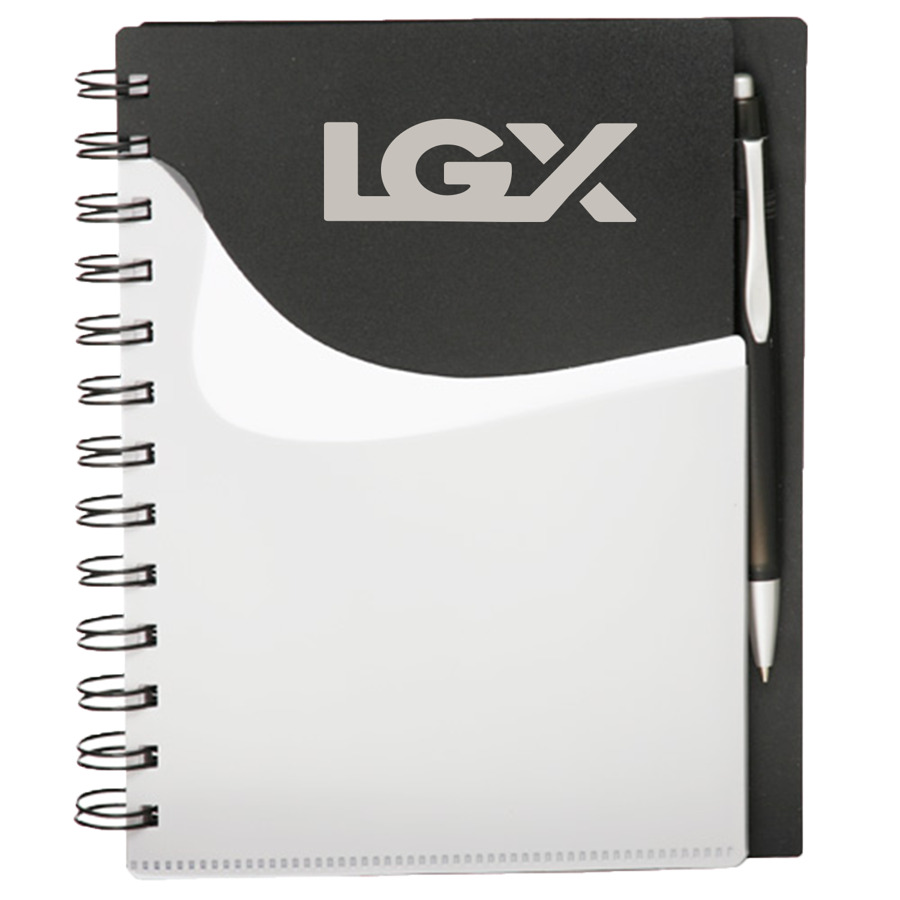 Spiral Notebooks with Front Pocket