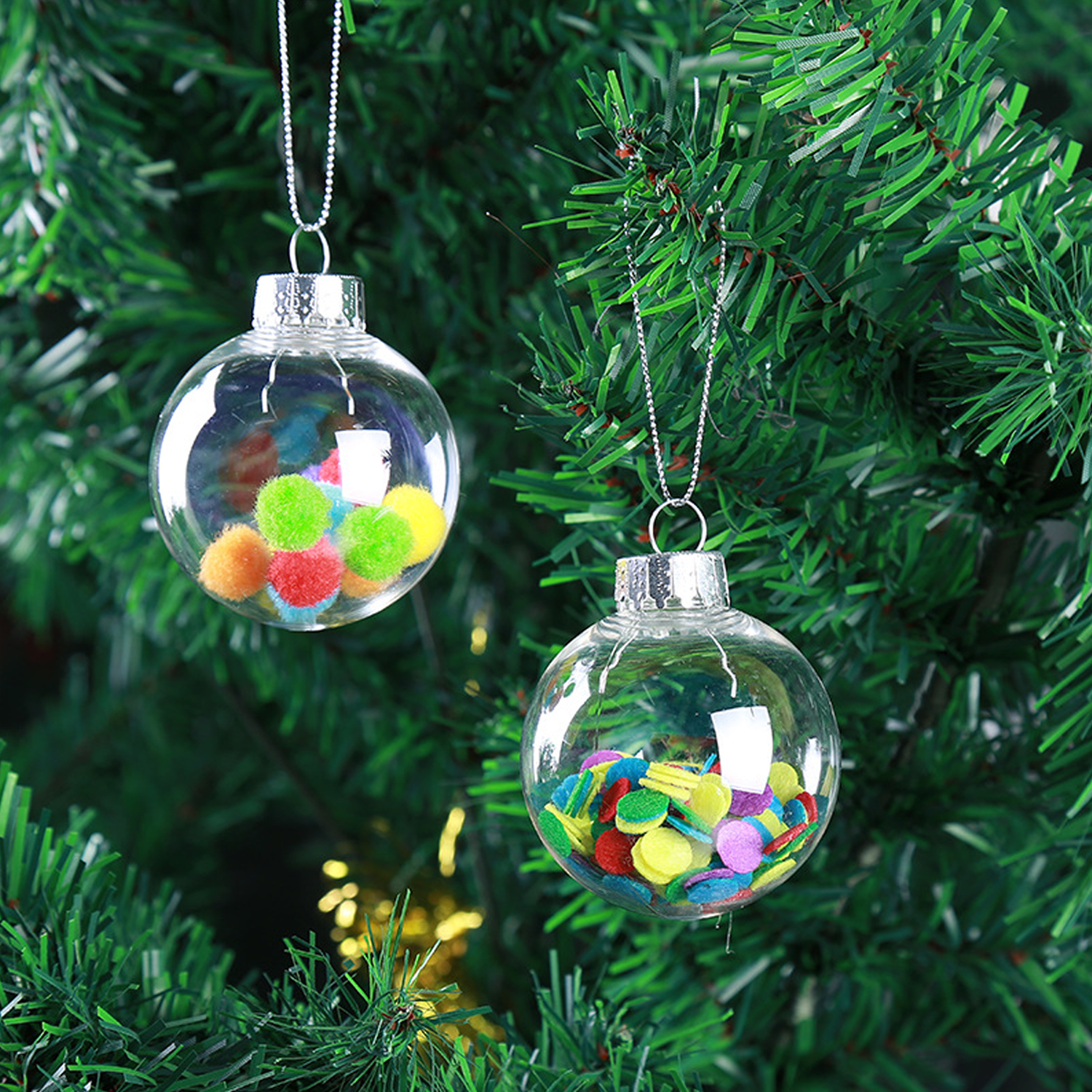 Clear Plastic Christmas Ball 9