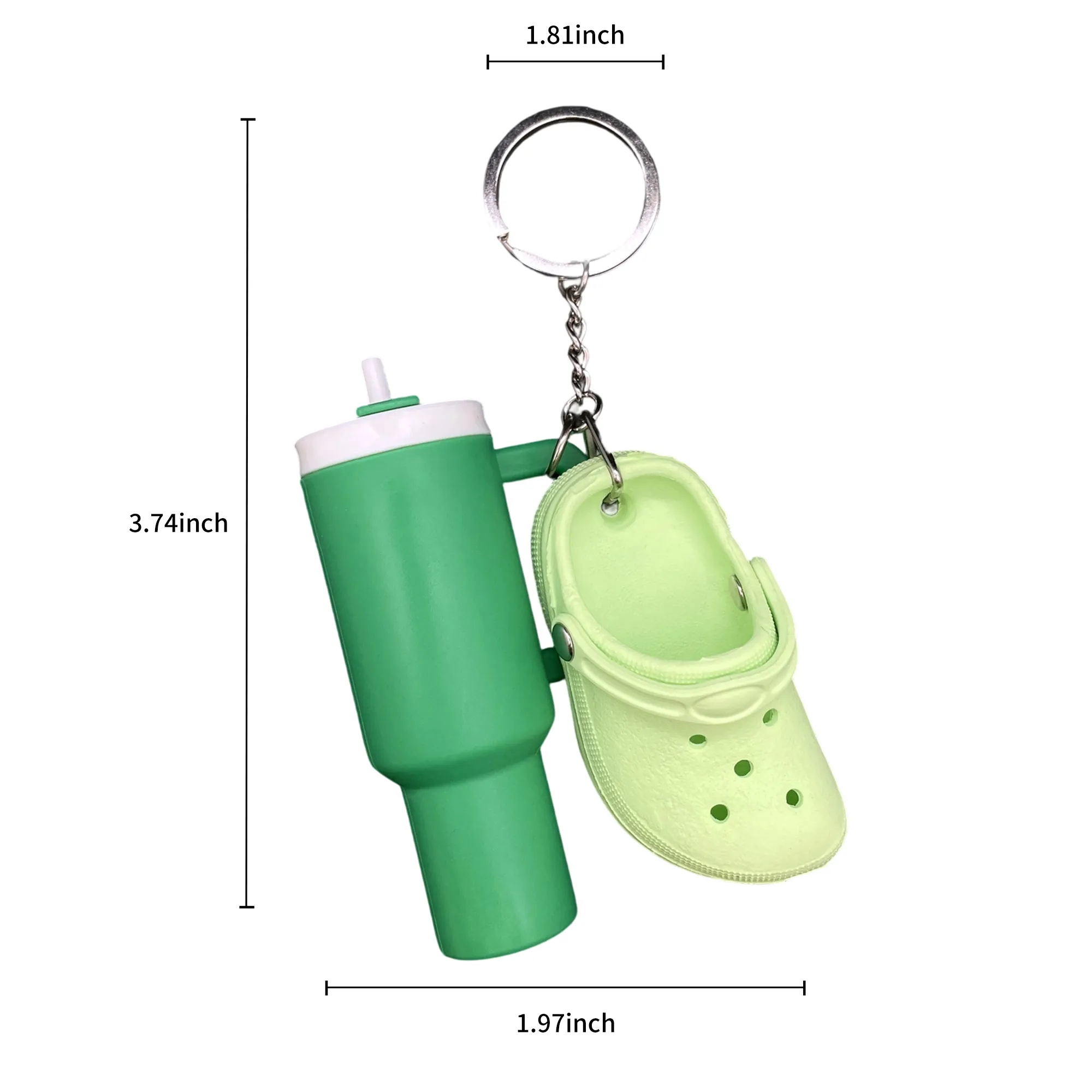 PVC Keychain Ice Cup and Clog Style Trendy Design 4