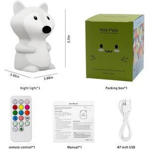 Silicone Bedroom Bedside Table Clouds Lamp Rechargeable LED Night Light 5