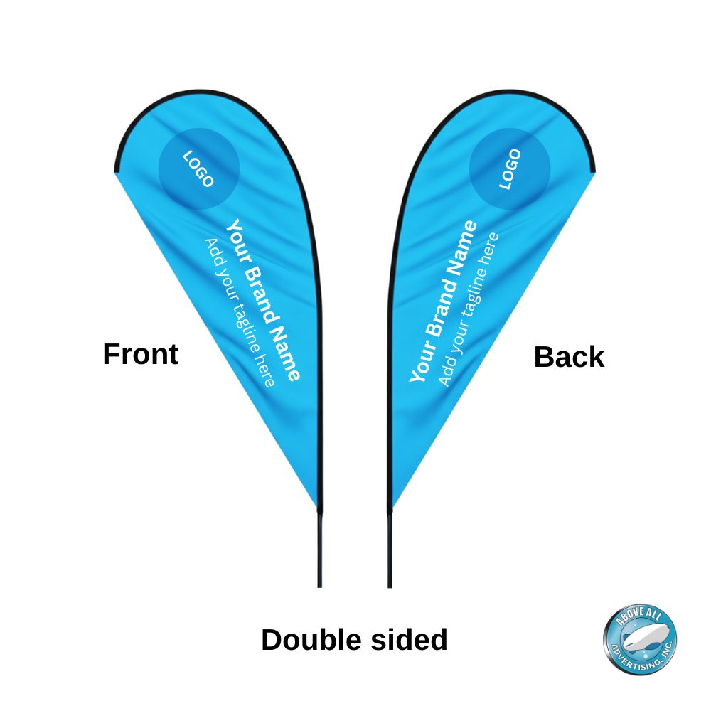 Flex Blade® LX Teardrop Banner with Pole, Double-Sided - 17.5' Event Flag 7