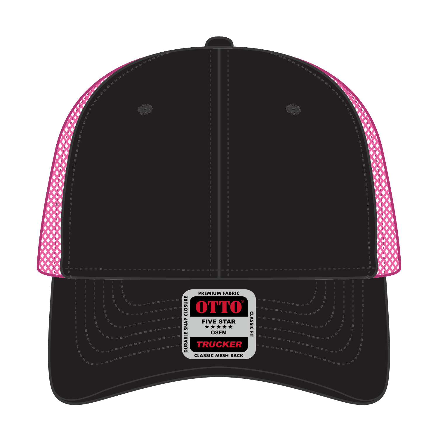 OTTO CAP® 6 Panel Low Profile Mesh Back Trucker Hat 85