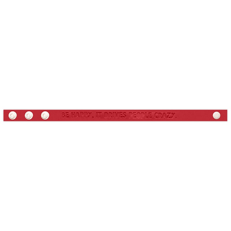 Debossed Silicone Adjustable  Wristbands 160