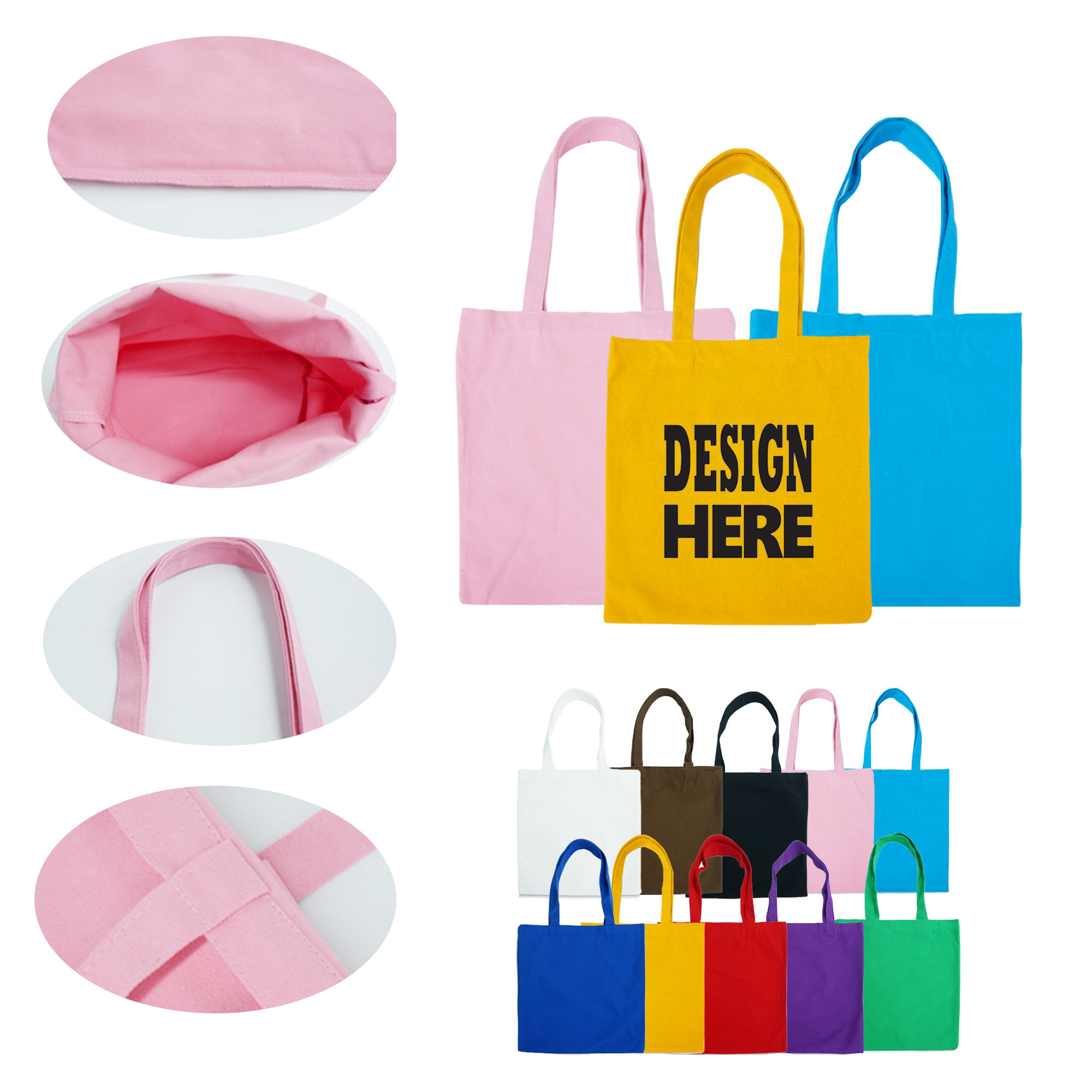 Canvas Tote Bag, custom tote bag with logo imprint 1