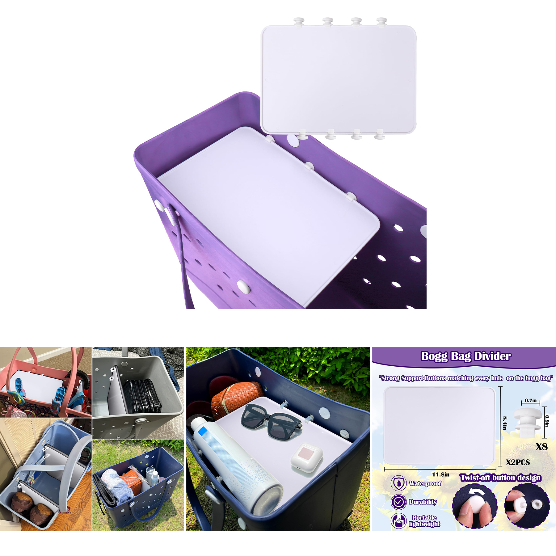Divider Tray Compatible with Bogg Bag 2