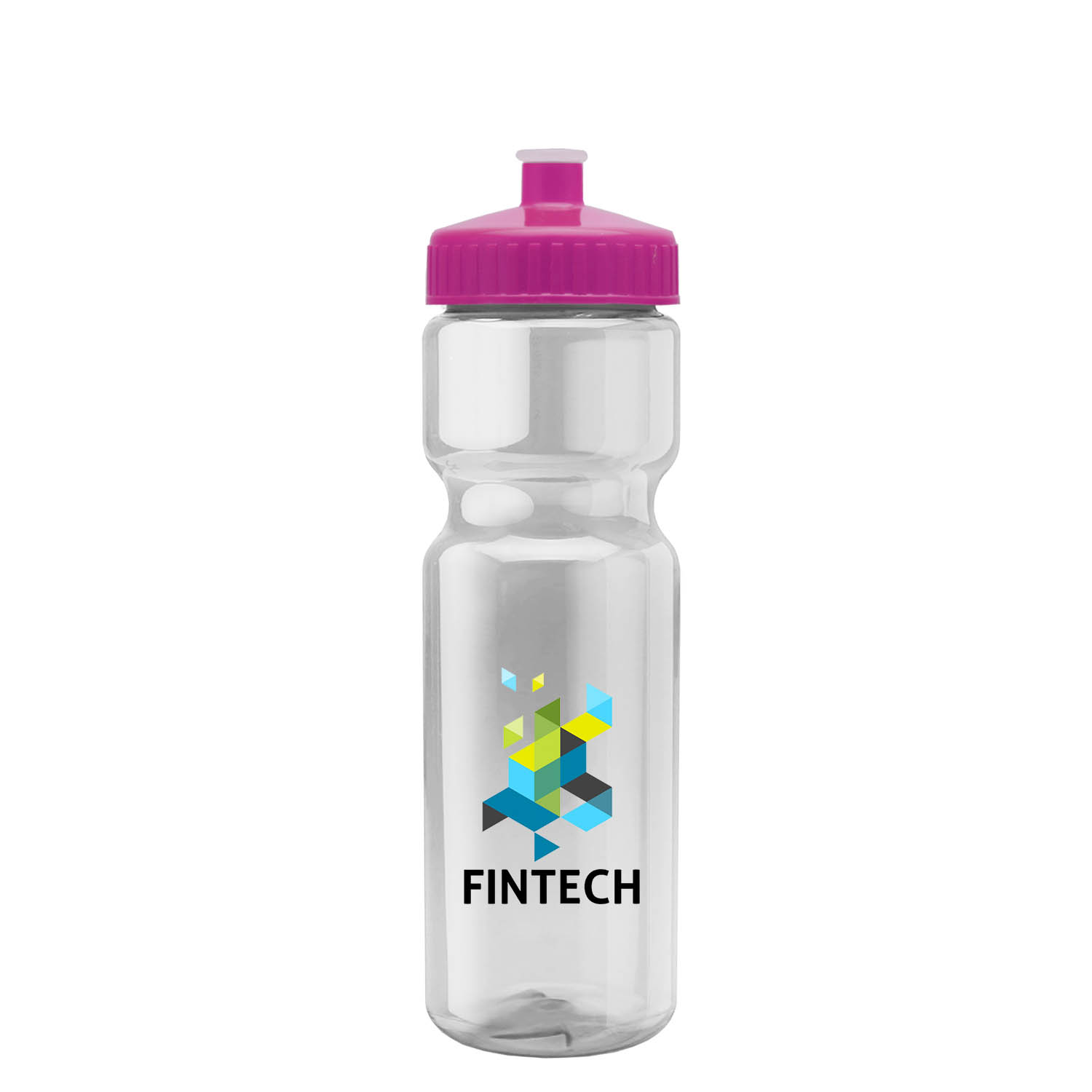 Champion - 28 oz. Transparent Bottle with Push pull and Digital Imprint 33