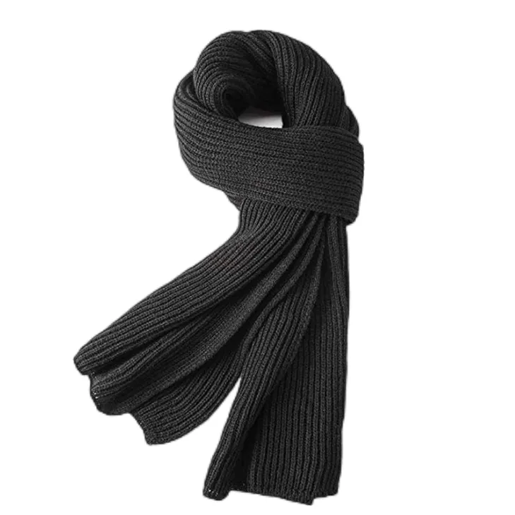 70.8" x 11.8" Unisex Pure Color Winter Warm Knitting Scarf 5