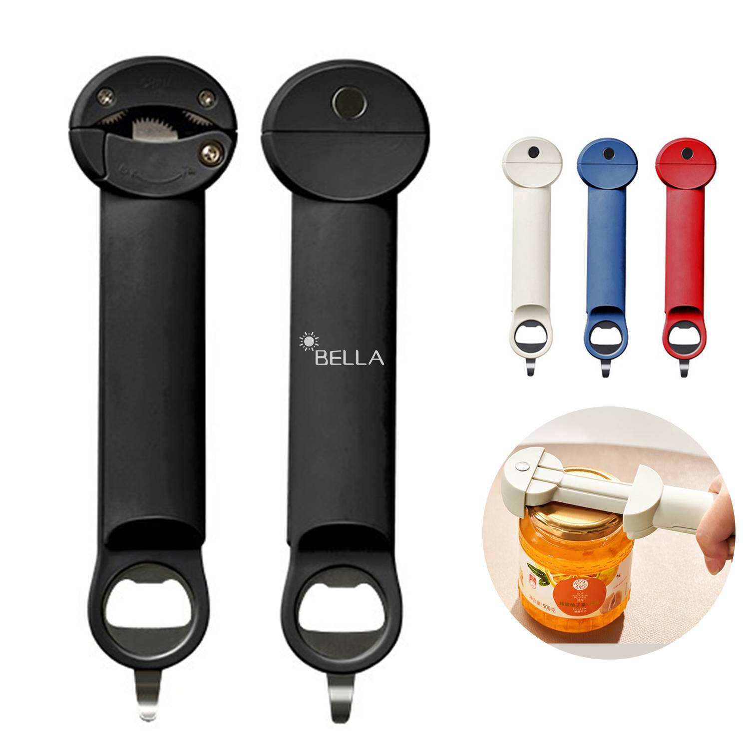 Polypropylene Multi-function magnetic bottle opener 2
