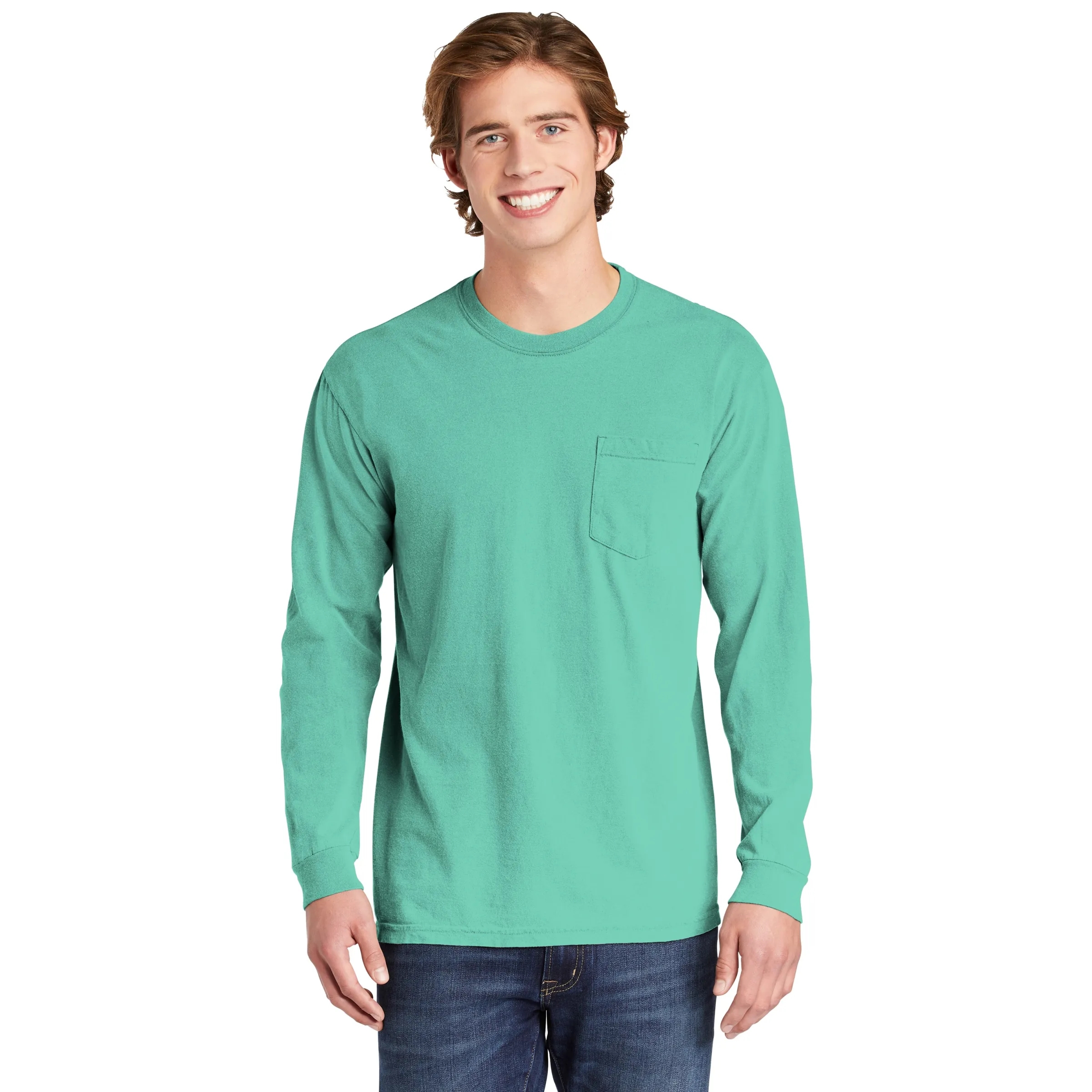 COMFORT COLORS ADULT 6.1 OZ LONG-SLEEVE POCKET T-SHIRT 9