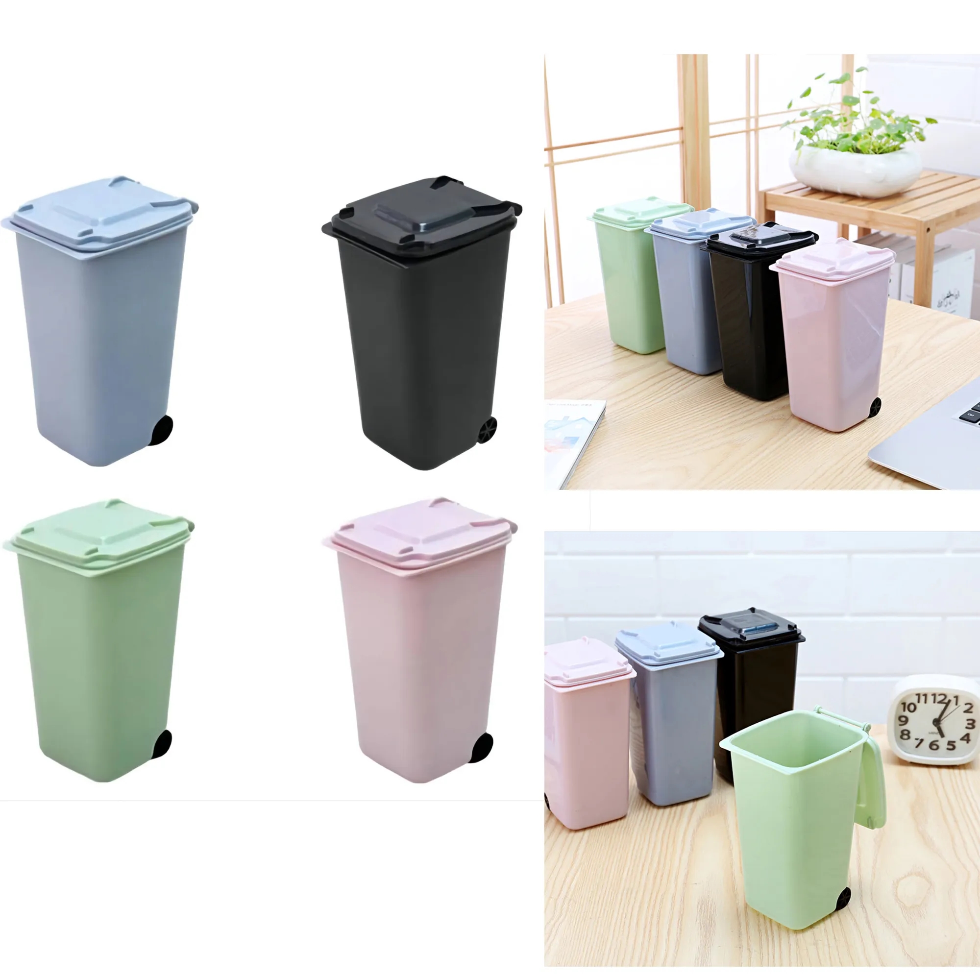 Office Mini Desktop Garbage Bin MOQ 100 PCS 2