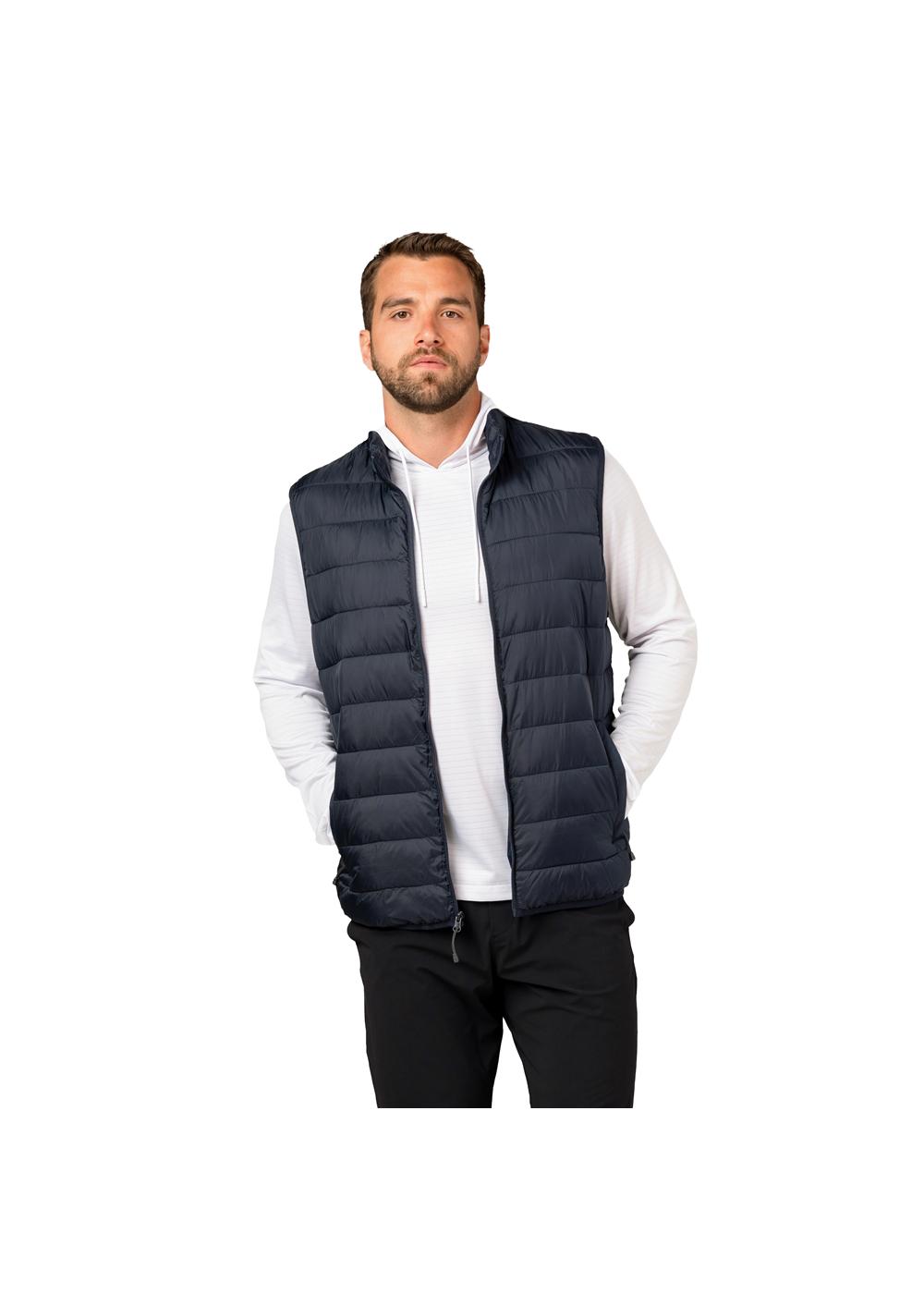 Storm Creek Men's Pacific Puffer 100 GSM Insulated Faux Down Packable Quilted Vest 9