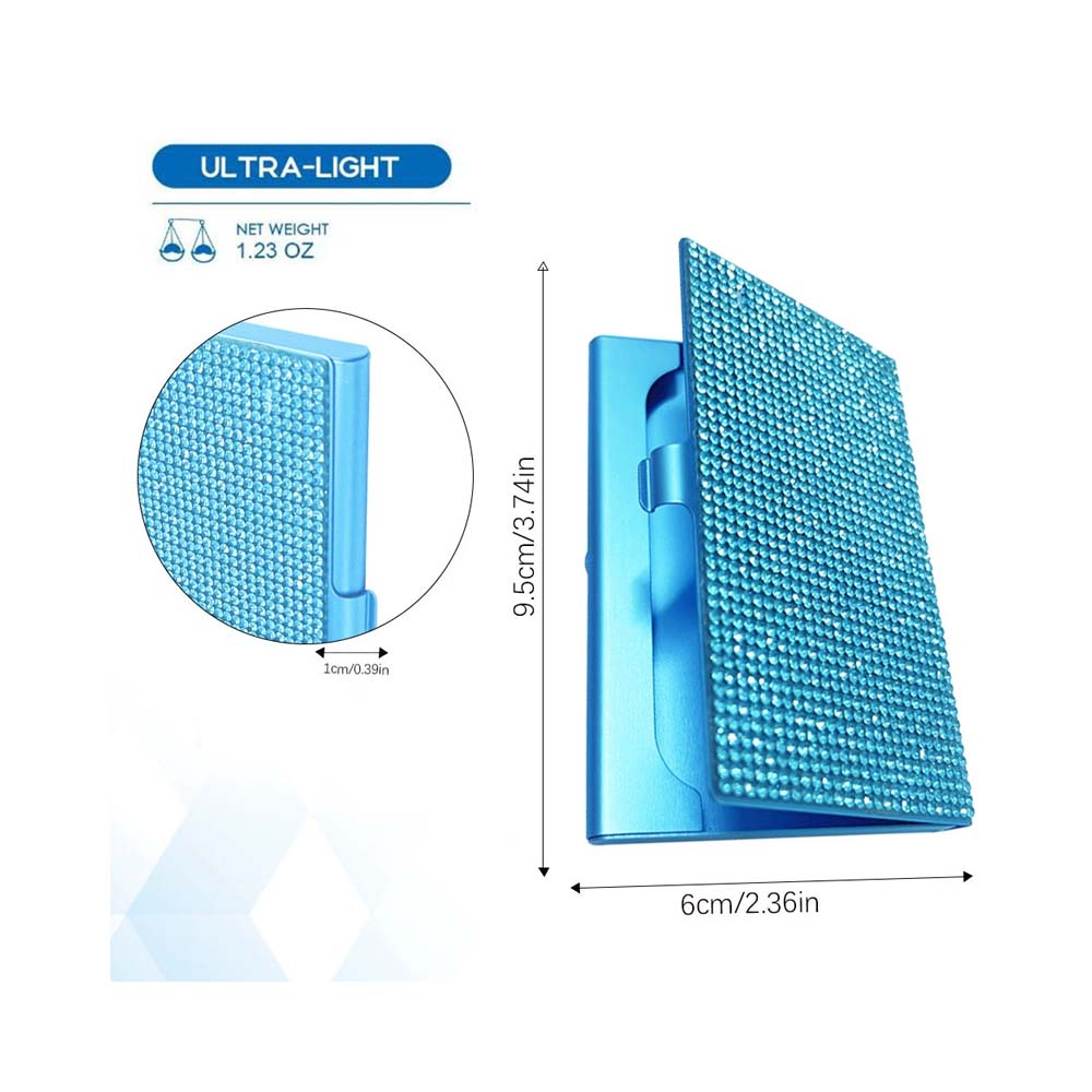 Rhinestone Business Card Holder Box 2