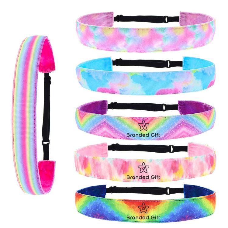 LGBT Pride Rainbow Adjustable Strechable Headband 2