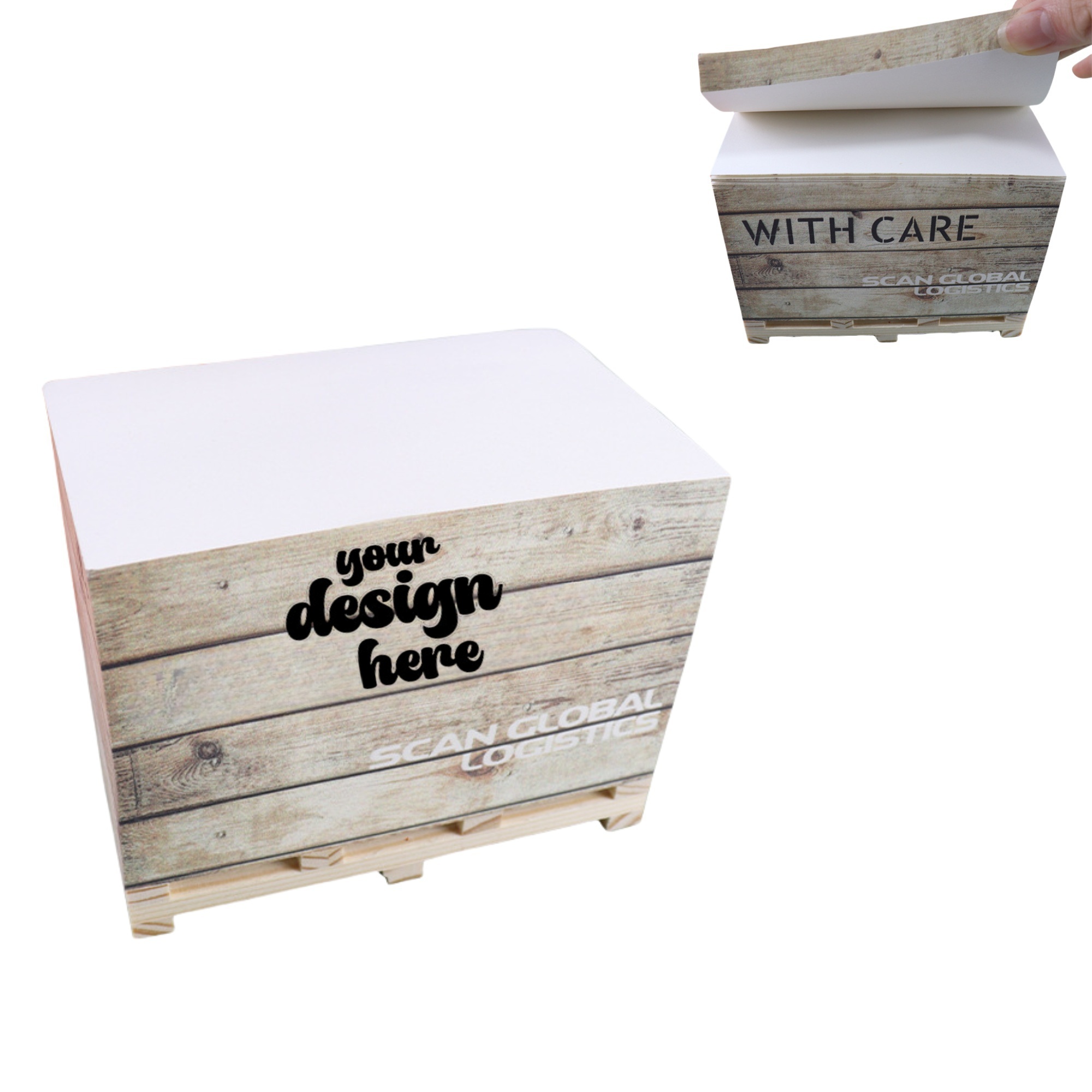 Sticky Notes w/Wooden Brackets 2