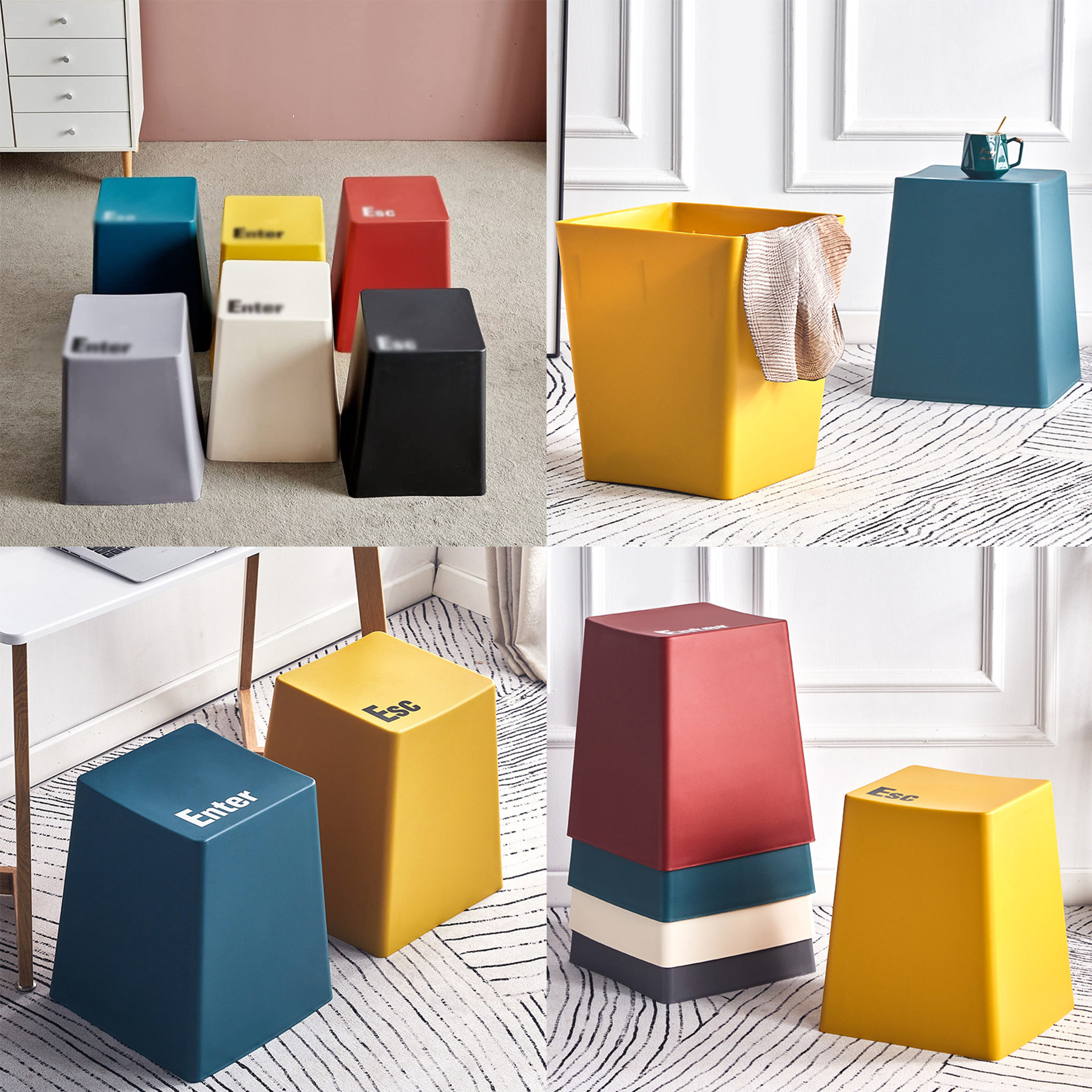 Plastic Stackable Stool 3