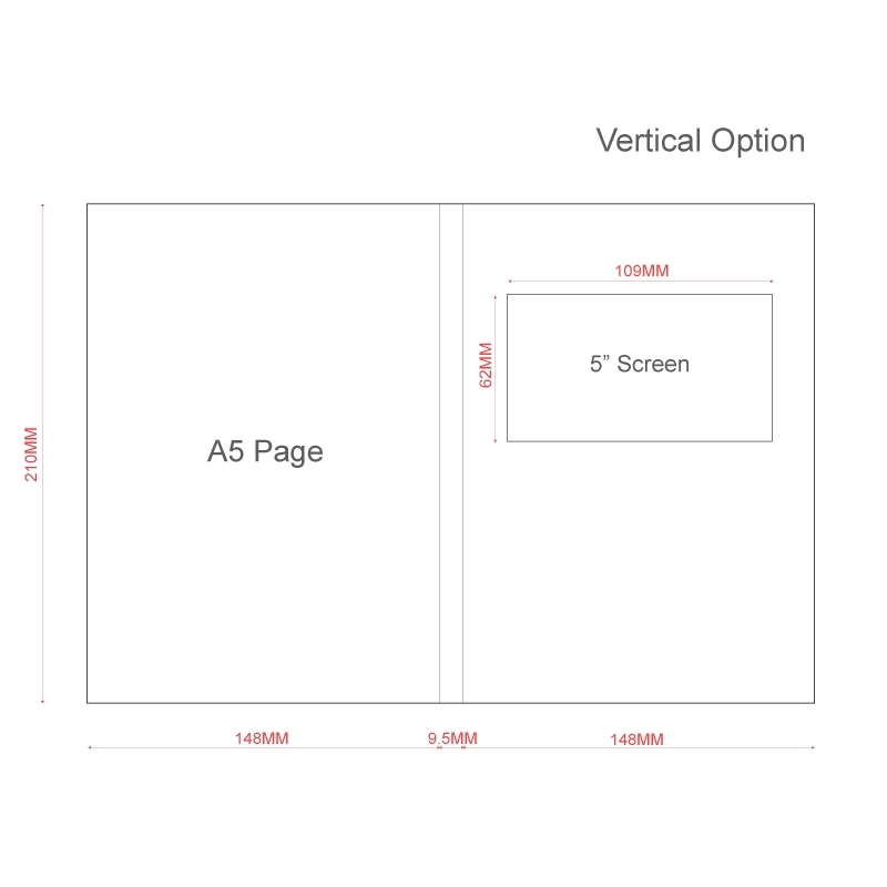 A5 Brochure w/ 5" Screen (A5 = 8.3" x 5.8") 1