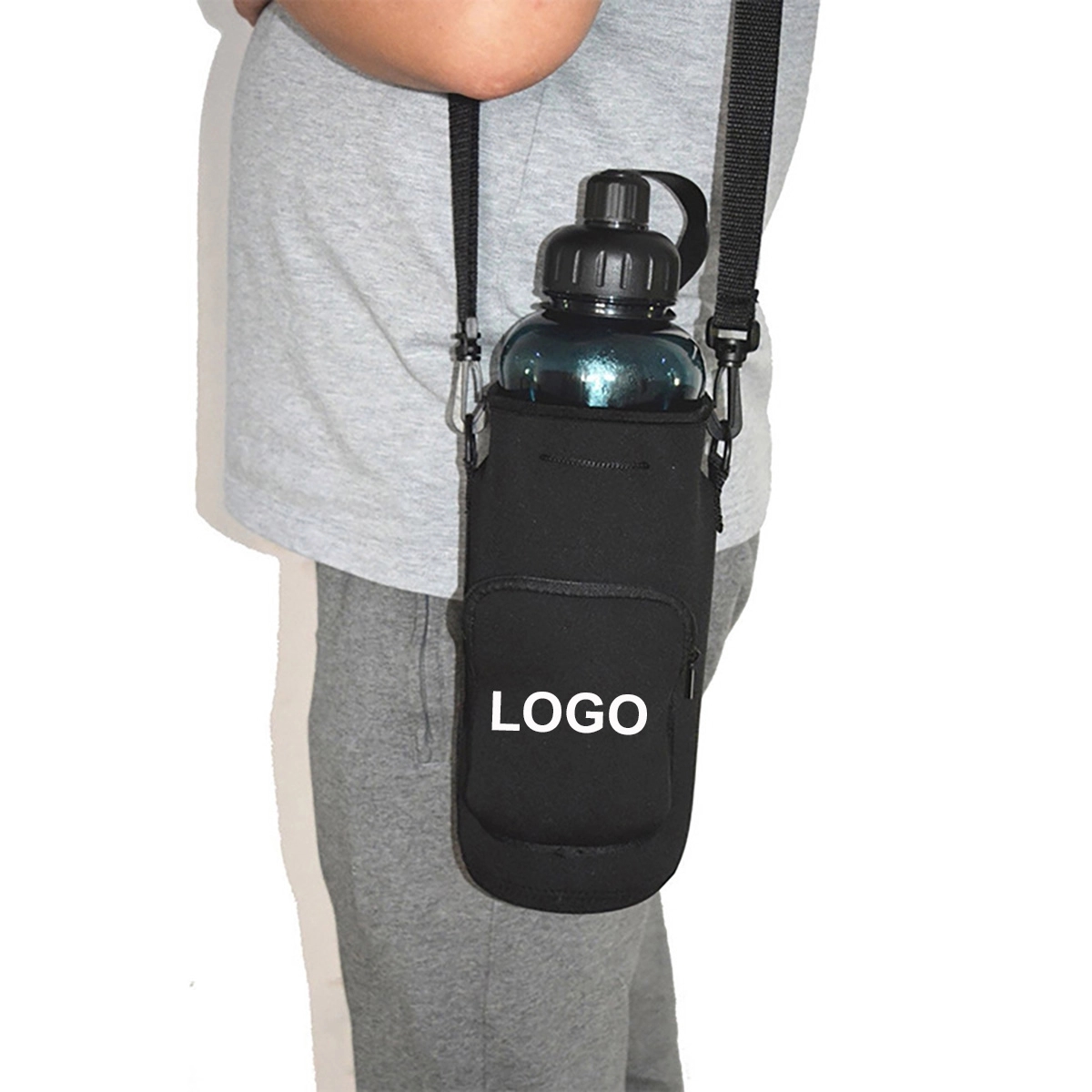 Neoprene Water Bottle Carrier With Strap 5