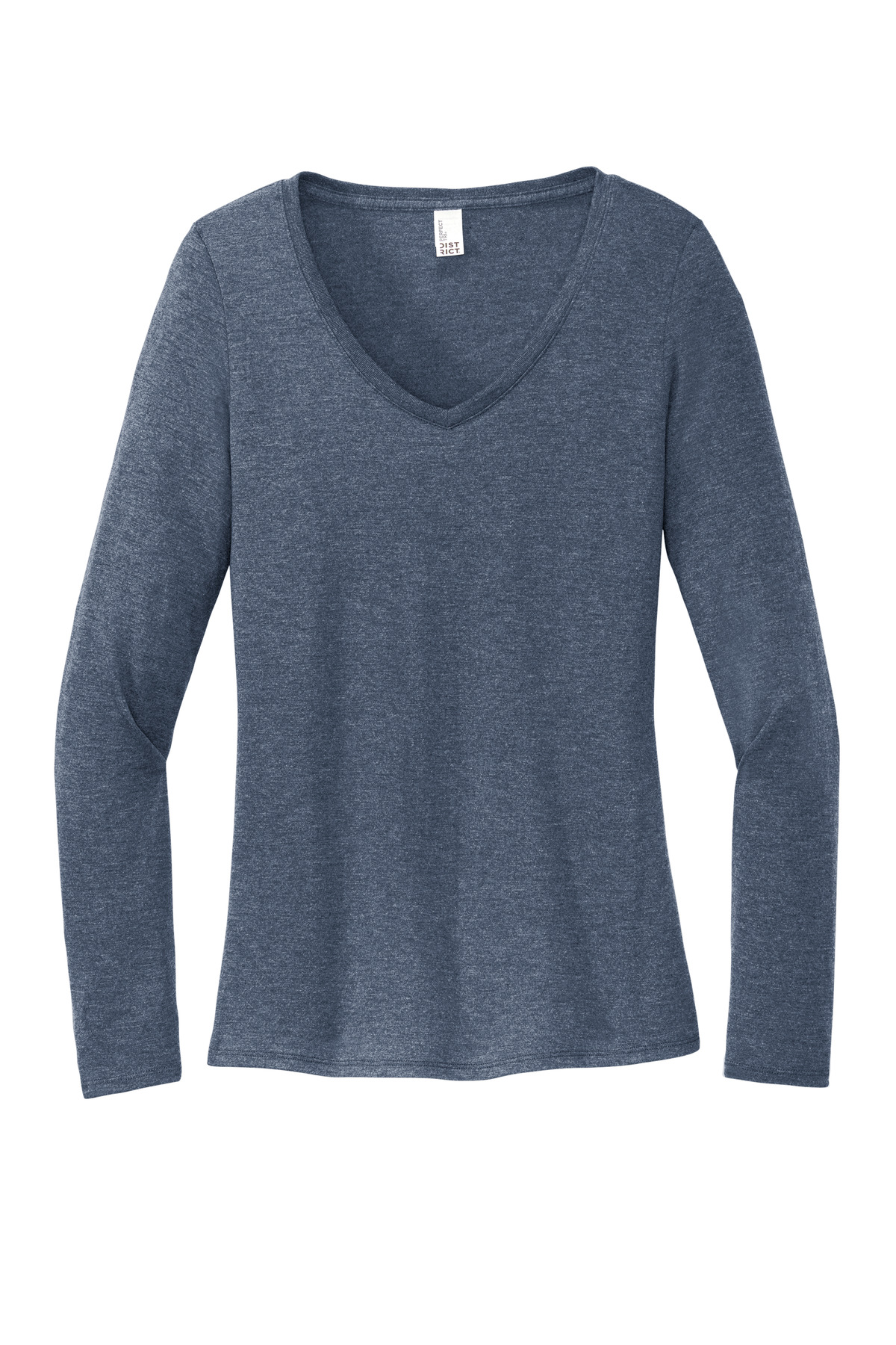 District Women's Perfect Tri Long Sleeve V-Neck Tee DT135 98