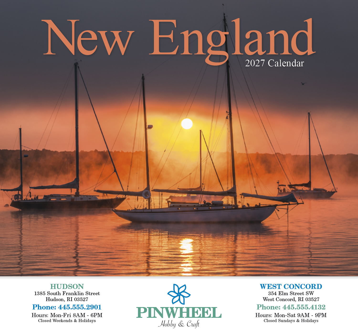 HotLine® Products New England Appointment Calendar - Stapled 39