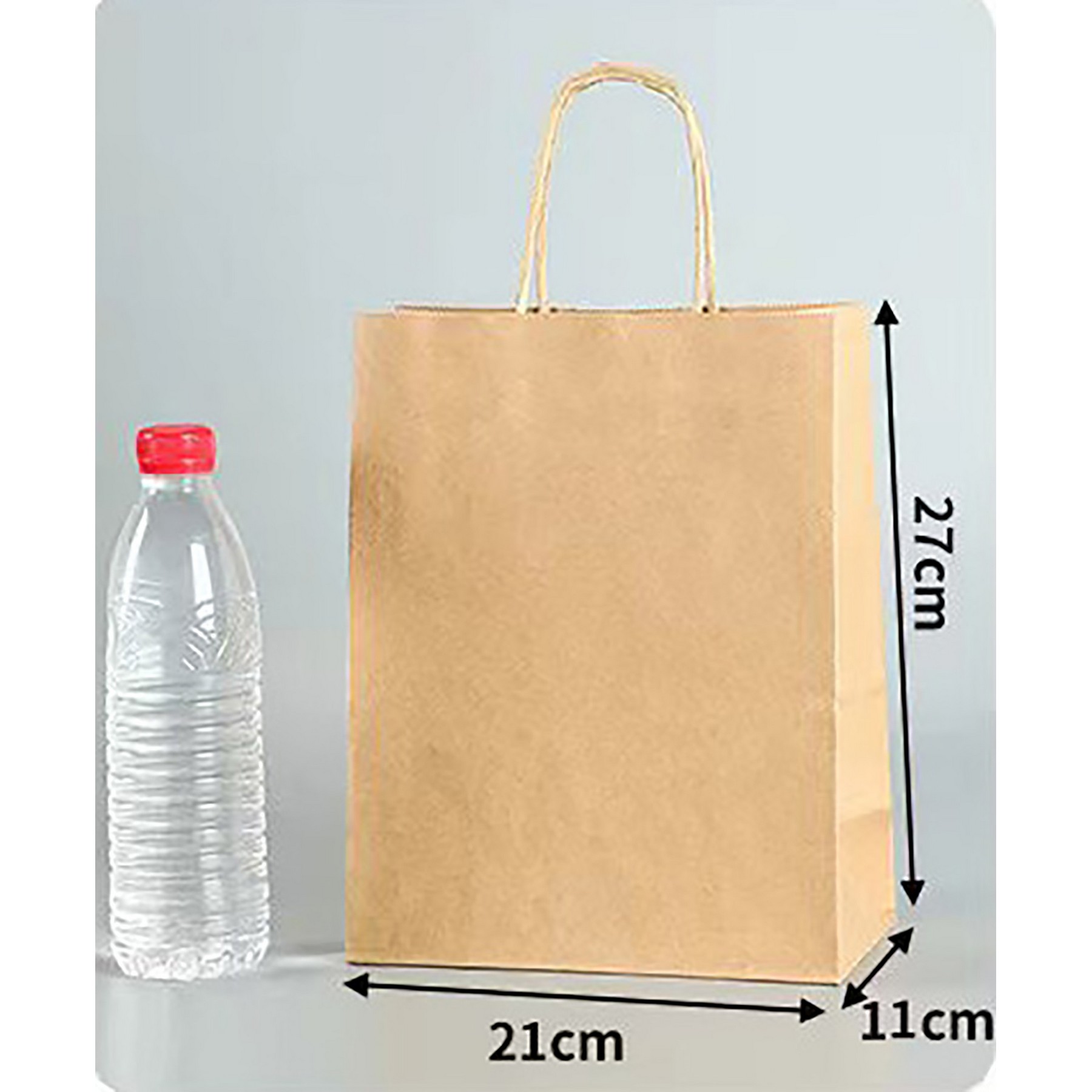 Kraft Paper Gift Bags For Business Shopping Storage 3