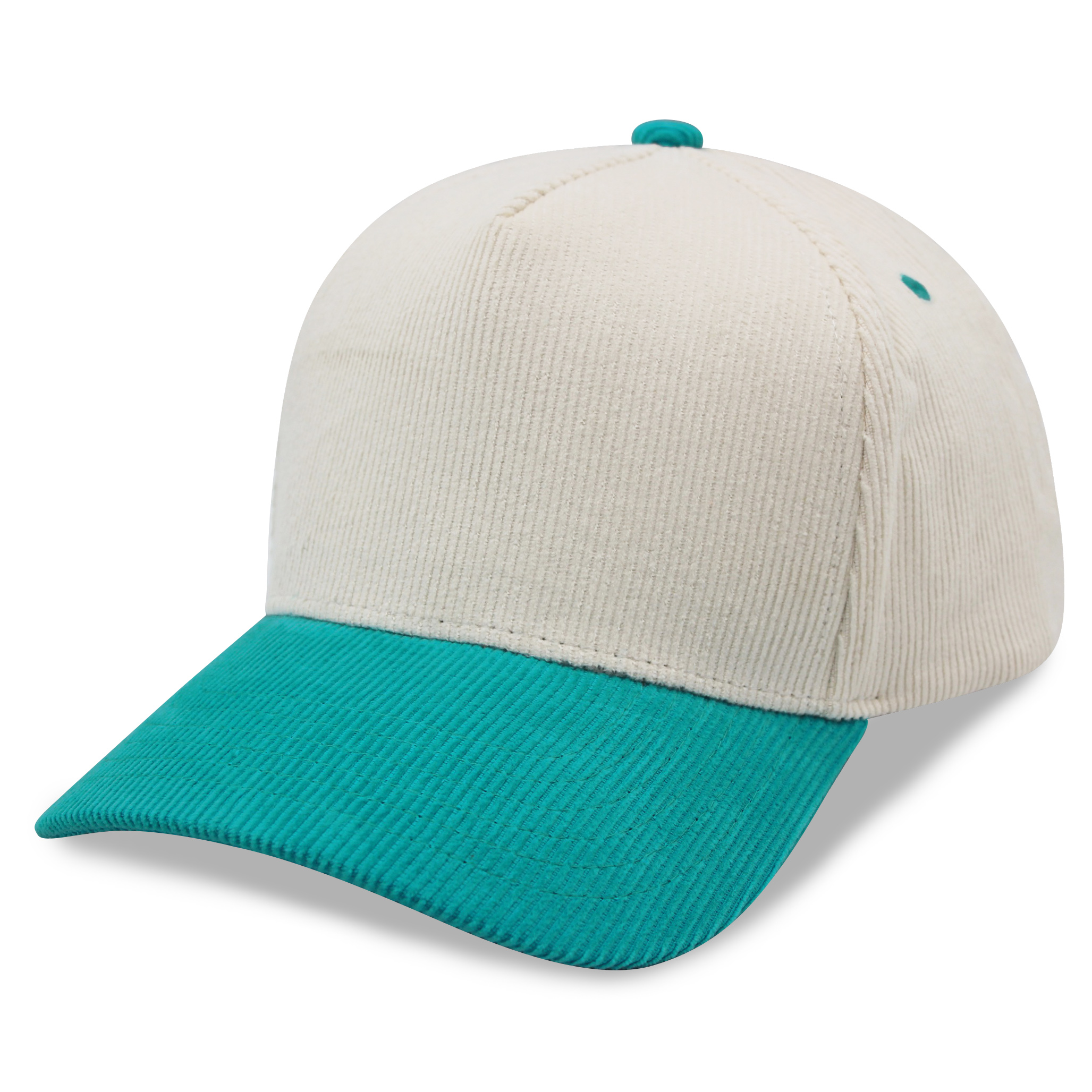 A Frame Corduroy 5 Panel Baseball Cap Snapback