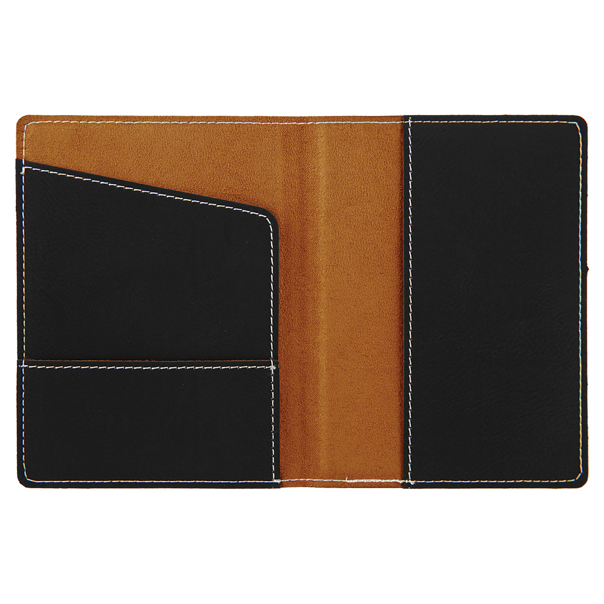 Black/Silver Leatherette Passport Holder 6