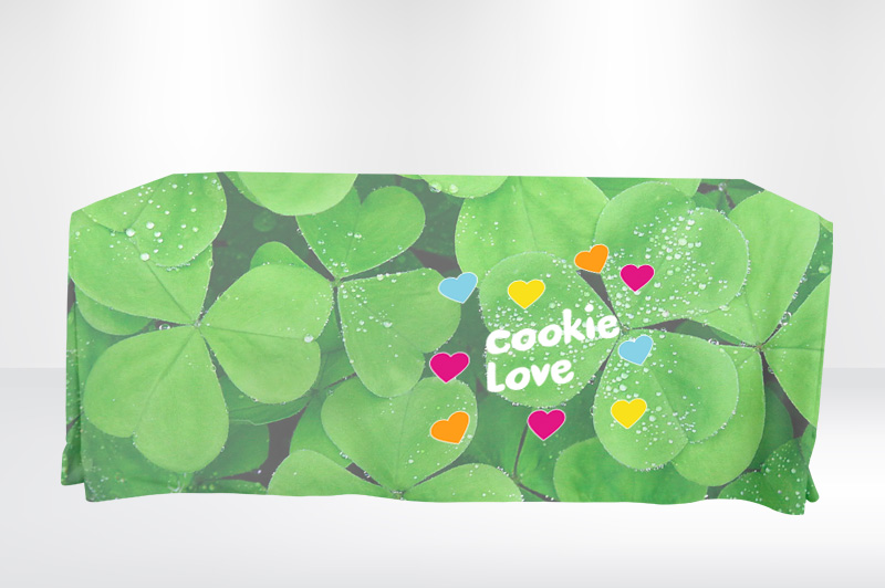 6ft Eco-Friendly Sustainable Fabric Pleated Table Cover 1