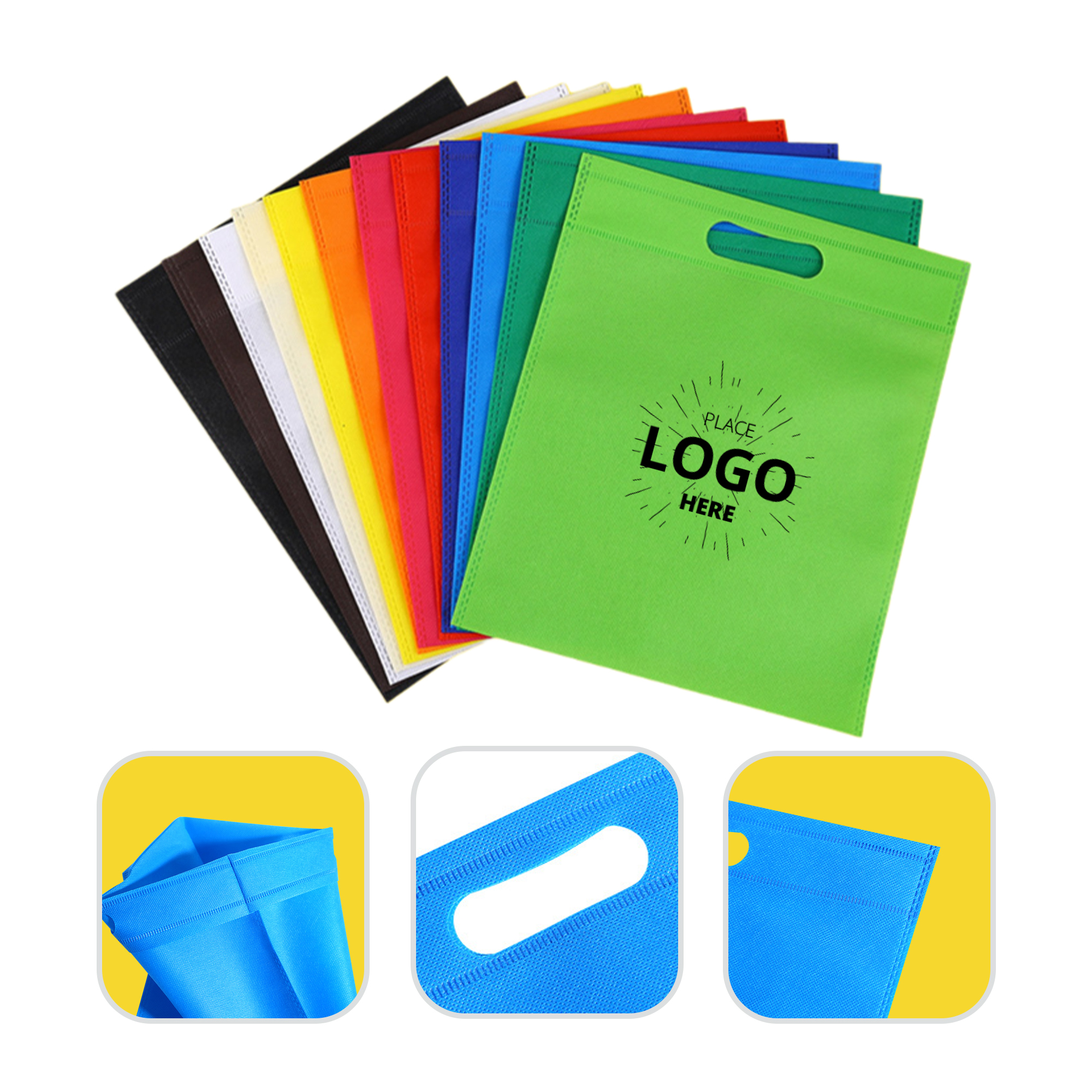 Customized Logo Non Woven Flat Pockets 6