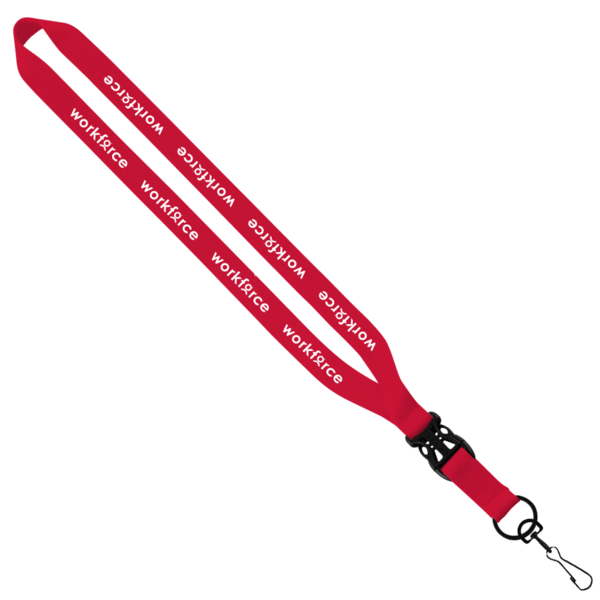 3/4" Polyester Lanyard with Slide Buckle Release & Swivel Snap Hook 13